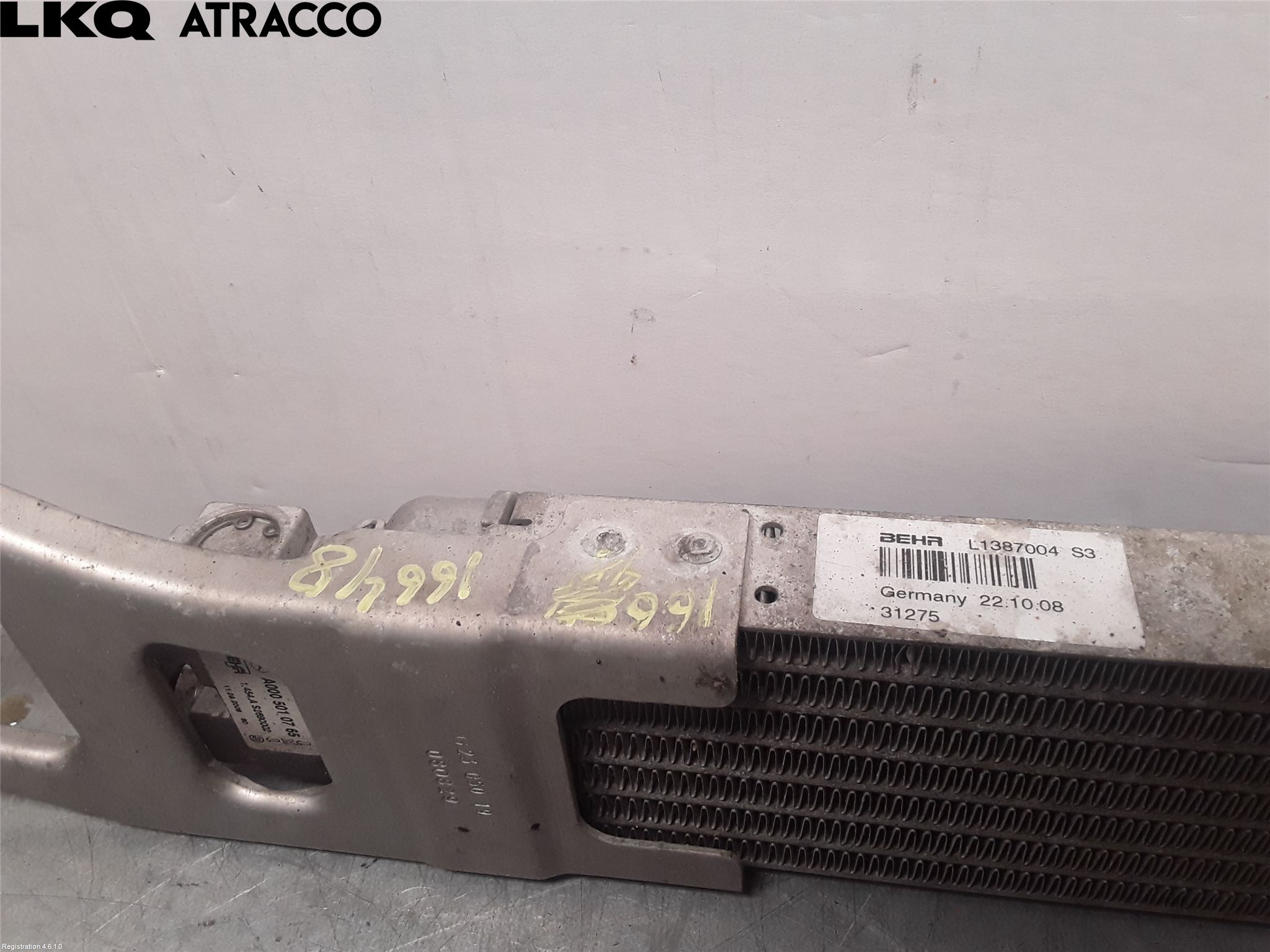 Mercedes-Benz MB B-KLASS (W245) 05-12 Oljekylare Bakaxel