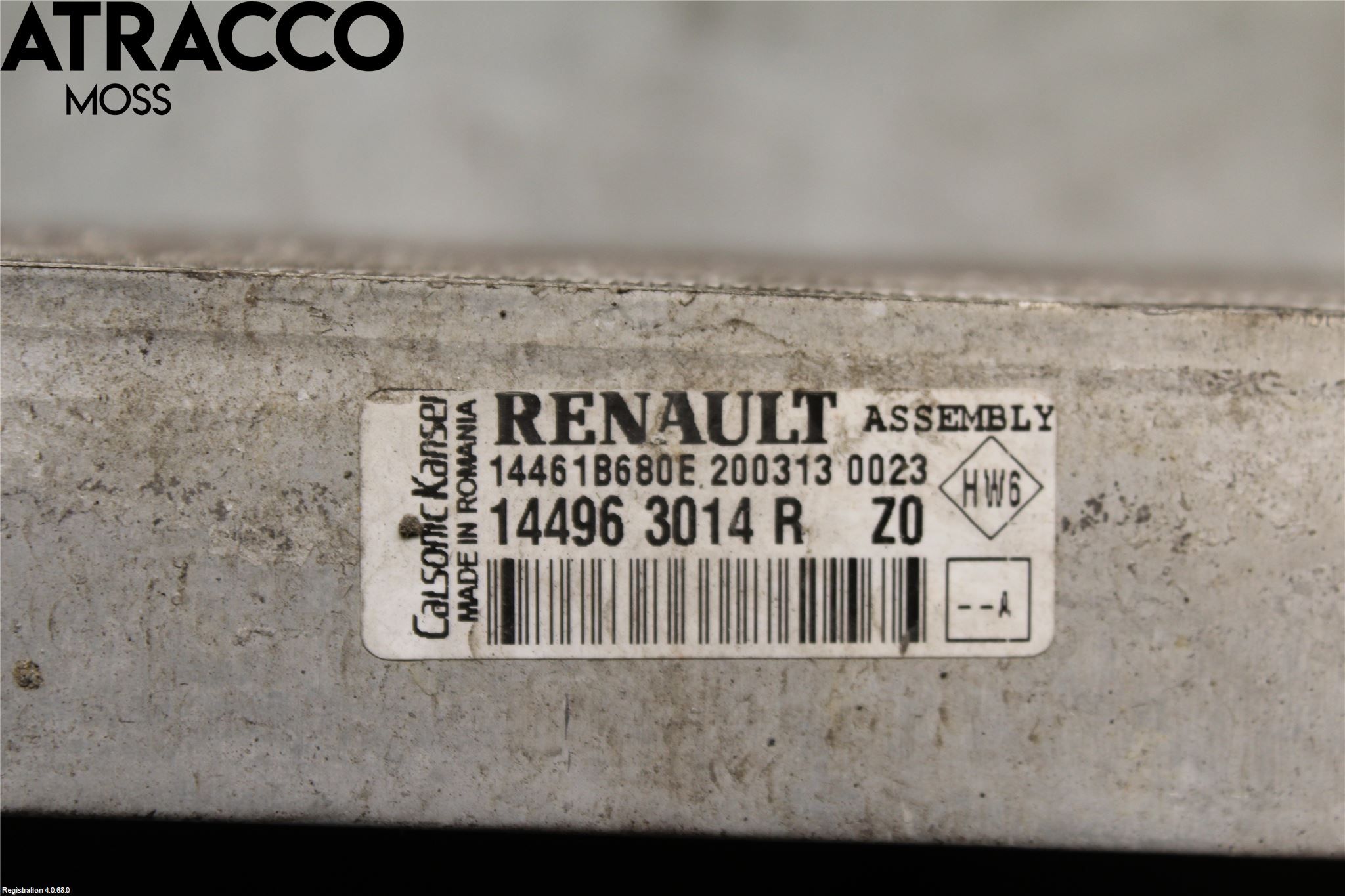 Renault CLIO IV 12-16 Laddluft-Intercooler Kyl