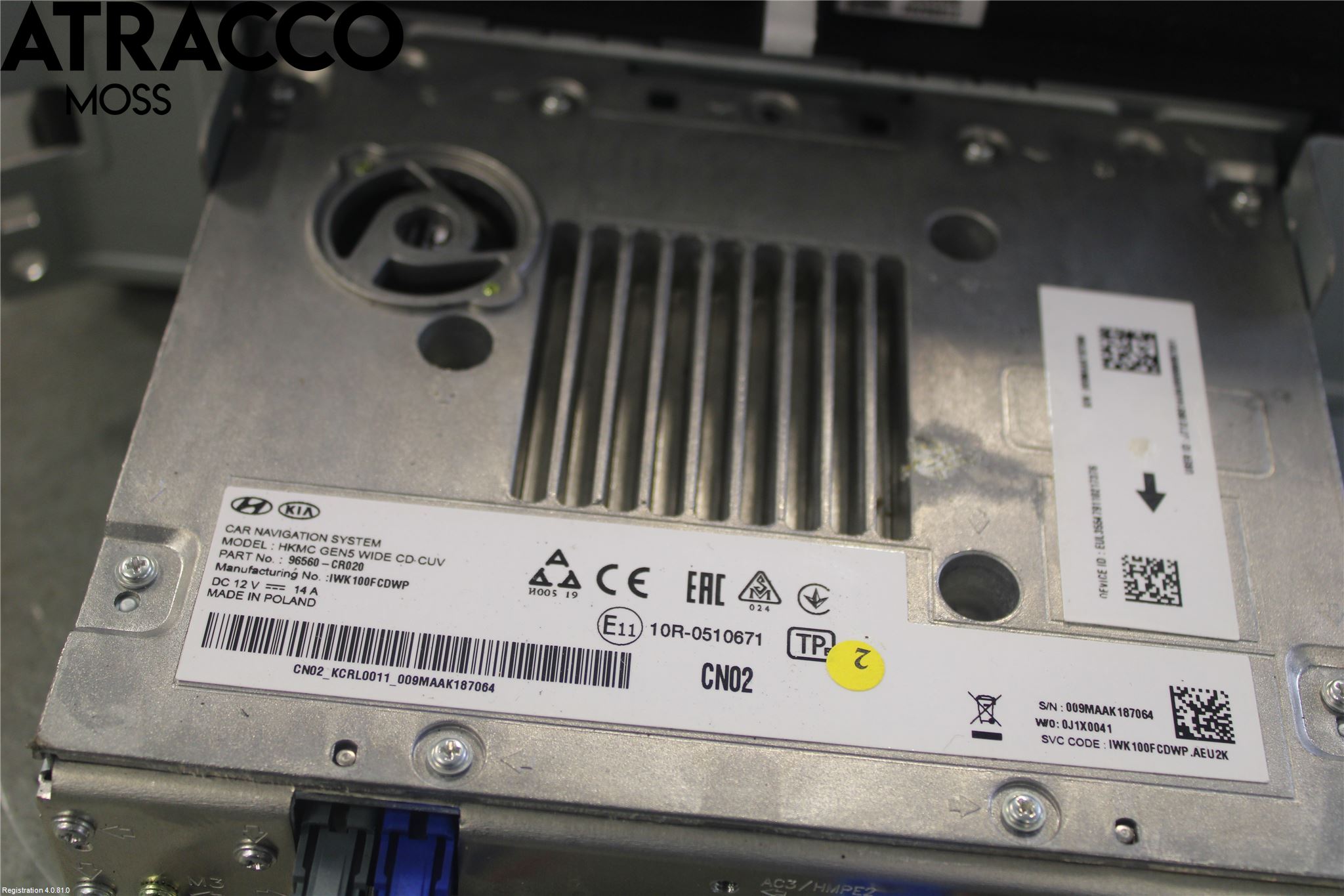 Kia XCEED 19- Cd Radio - Multimediapanel