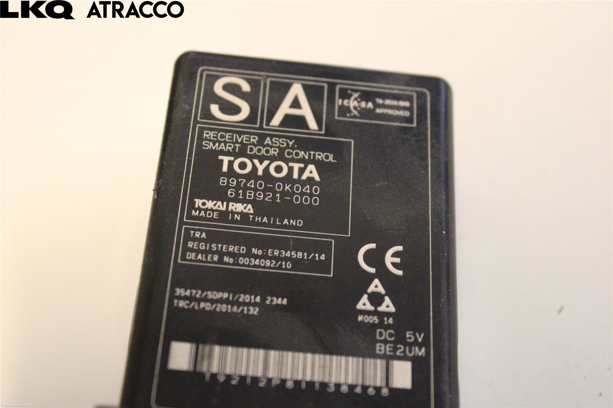 Toyota HILUX 16- Styrenhet Centrallås