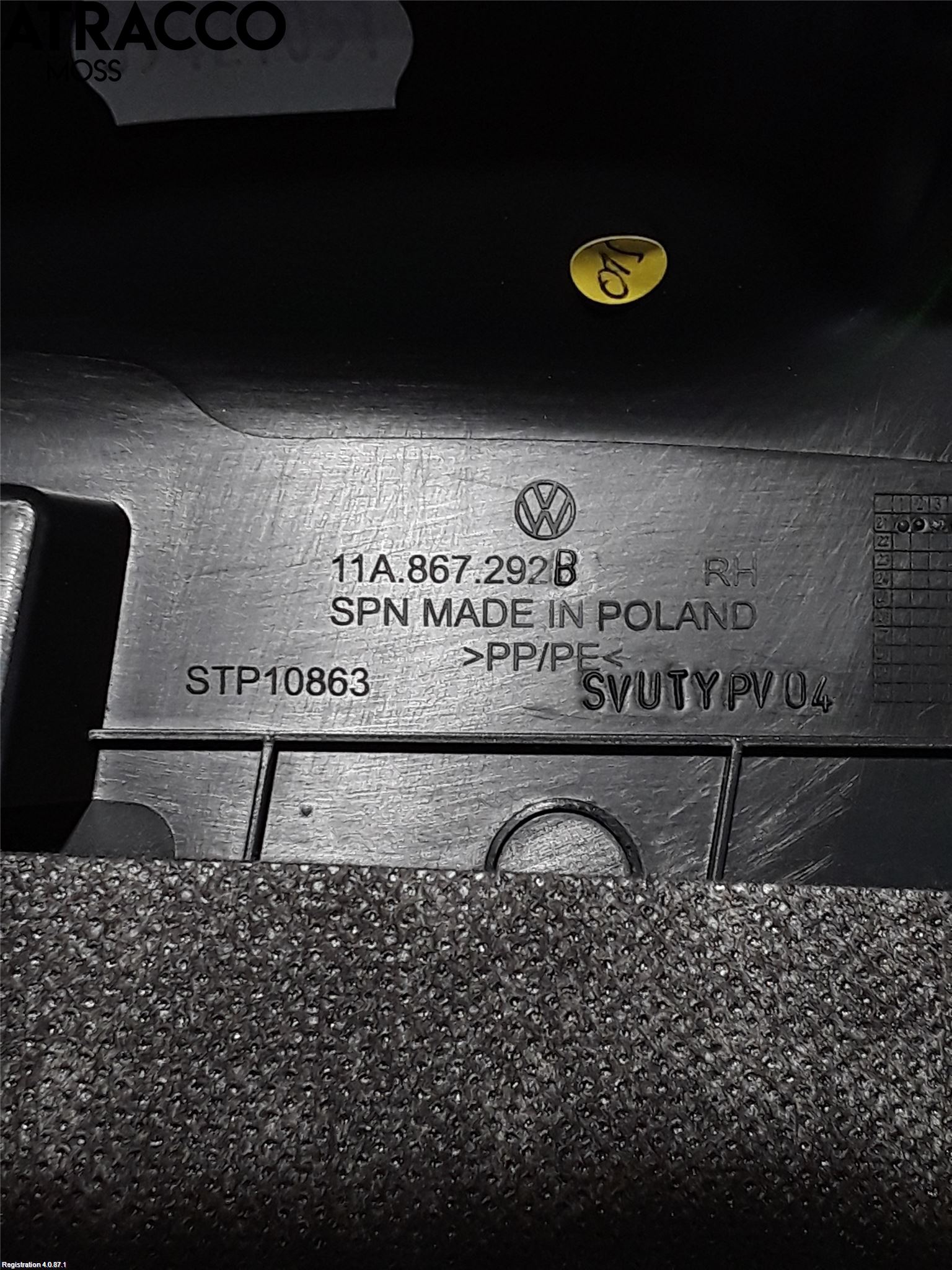 Volkswagen VW ID.4 21- Inr Plastd A-B-C Stolpe