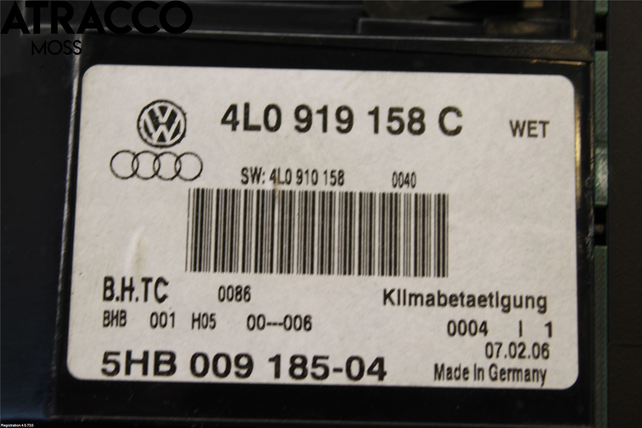 Audi Q7/SQ7 Ac Styrenhet Ac Manöveren