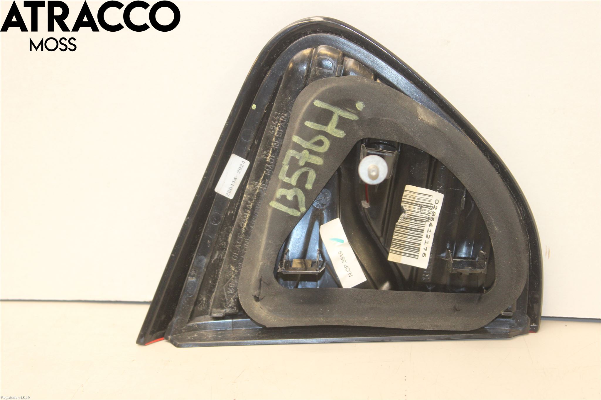 Renault CAPTUR 13-19 Bakljus Lucka Hö
