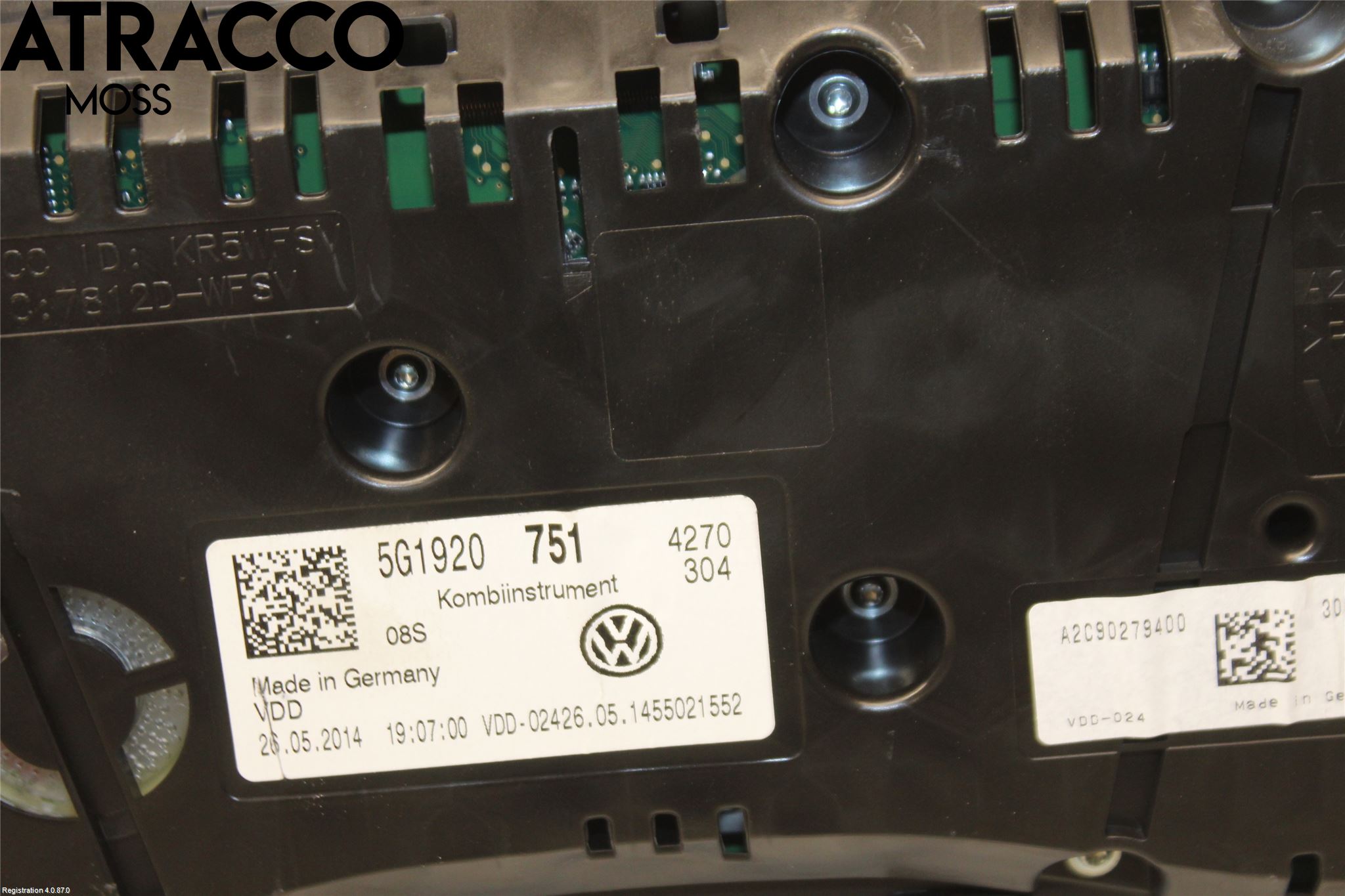 Volkswagen VW GOLF / E-GOLF VII 13-20 Instrument Komb