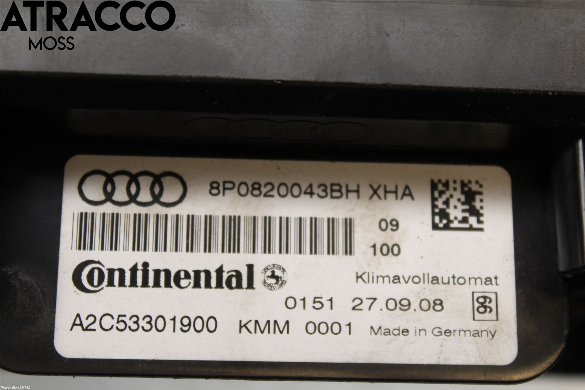 Audi A3/S3 05-13 Ac Styrenhet Ac Manöveren