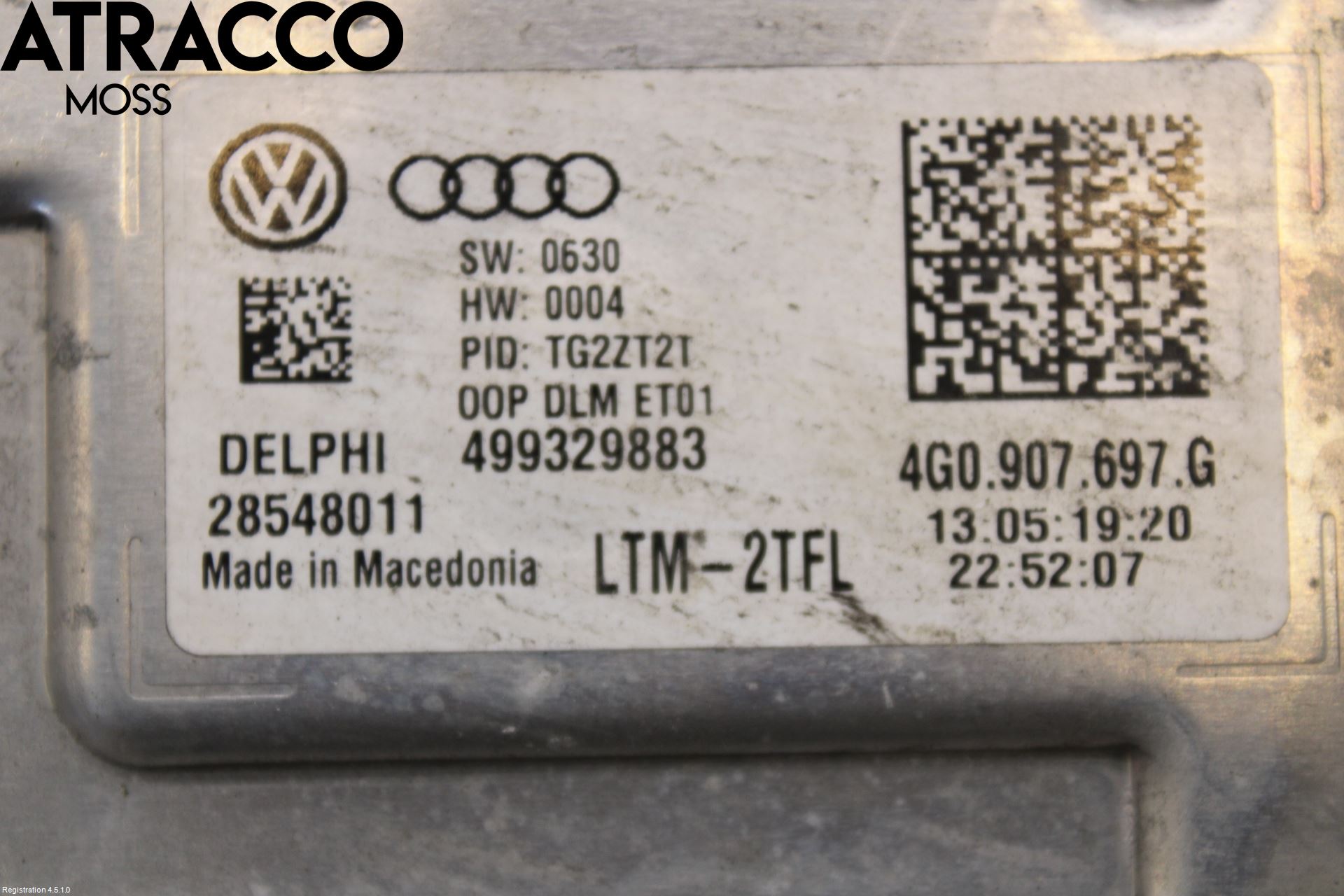 Volkswagen VW CADDY 16-20 Styrenhet Strålkastare