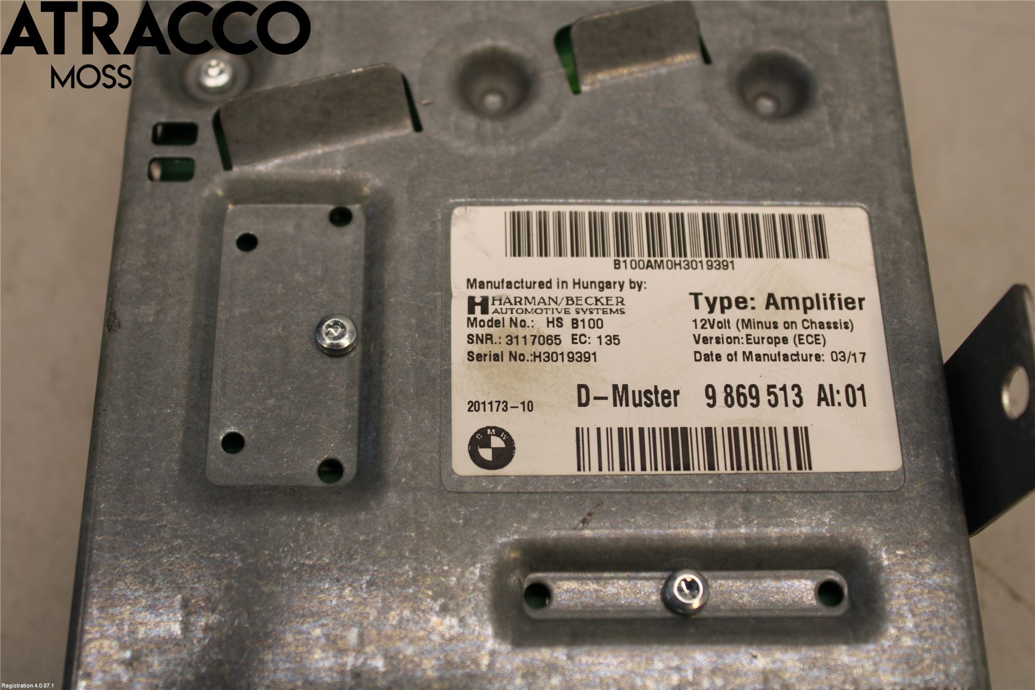 BMW 1 F20/F21 11-19 Radio-Stereo Förstärkare