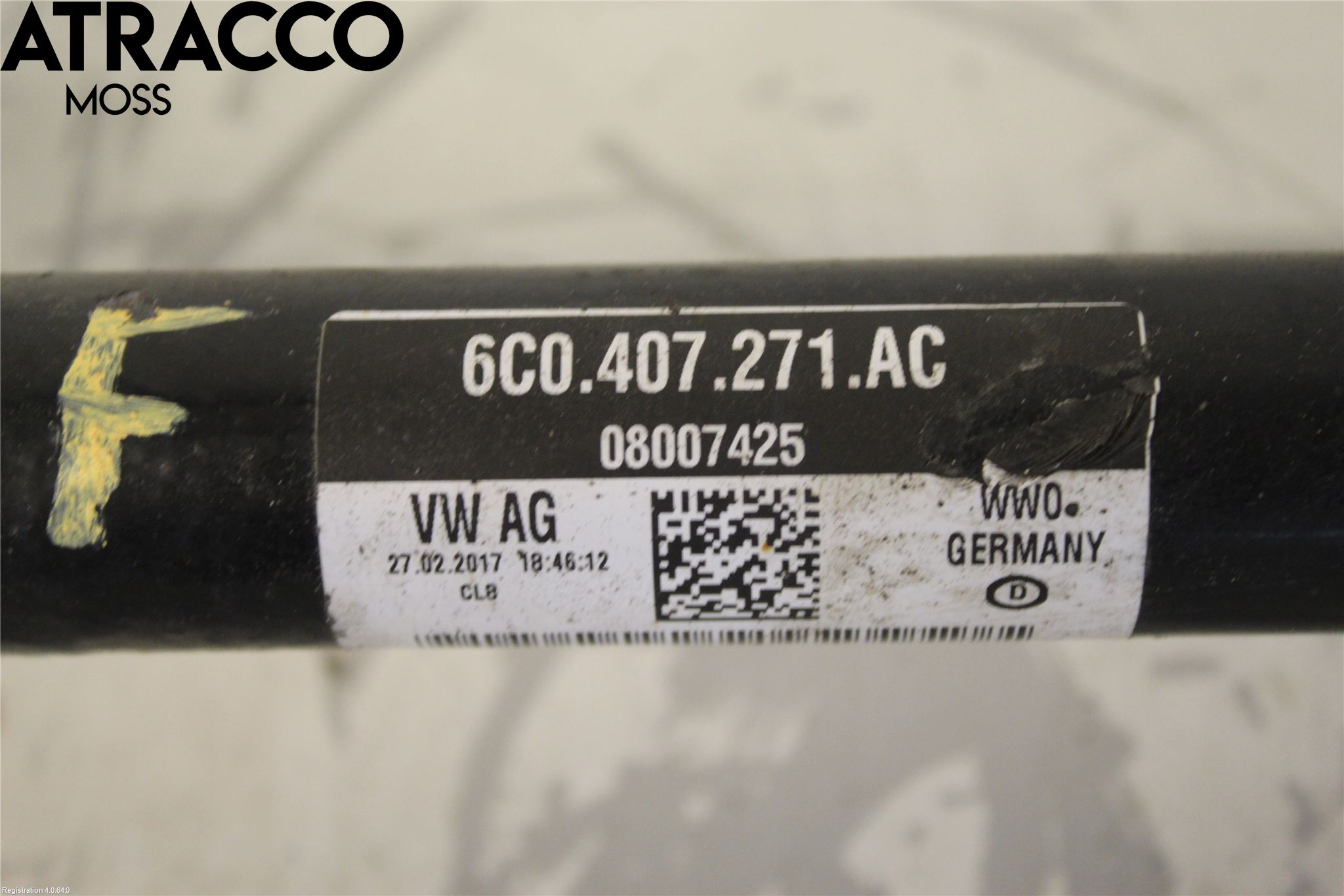 Skoda RAPID Drivaxel Fram Vänster