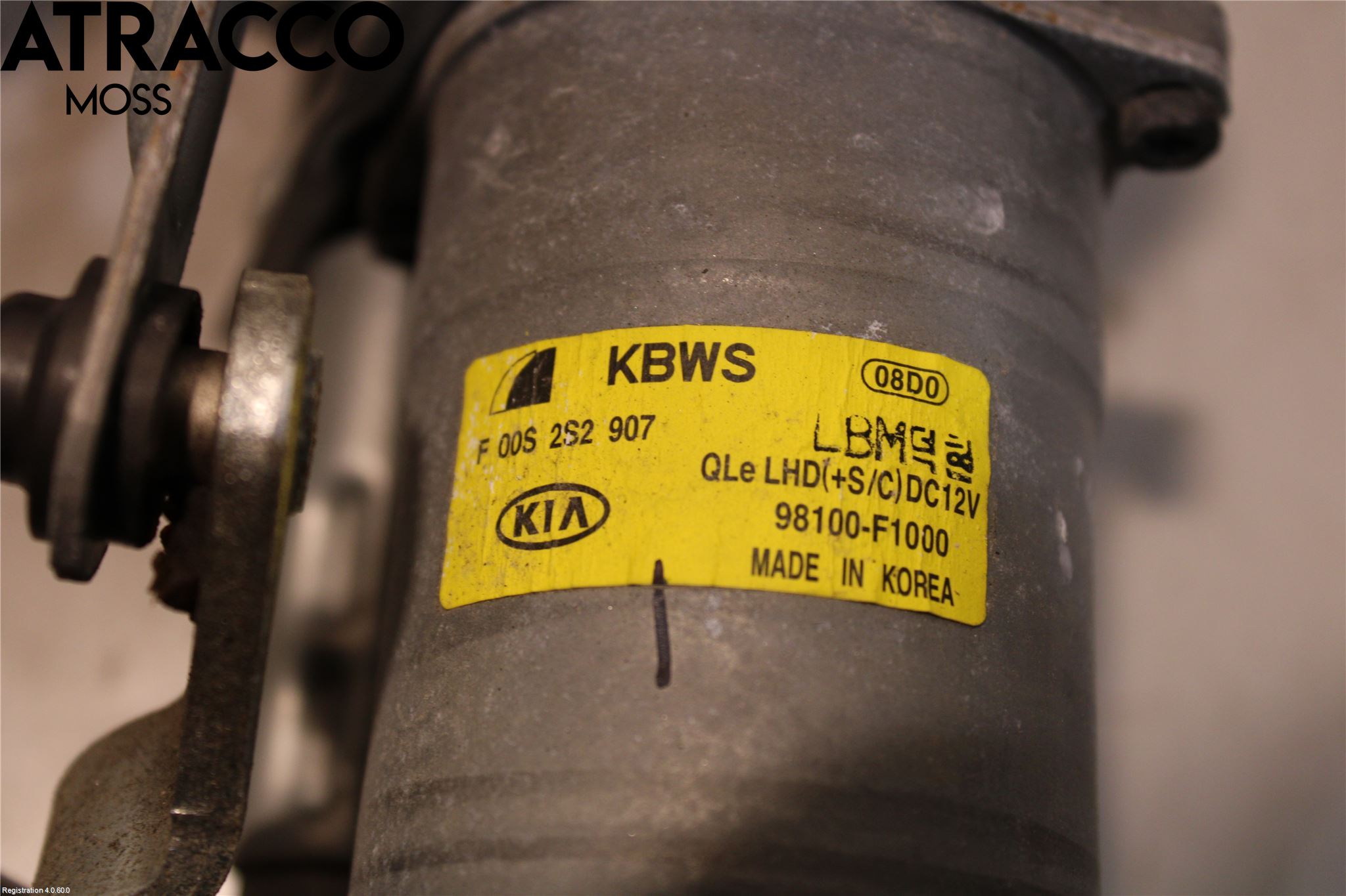 Kia SPORTAGE (QL) 16-21 Torkarmotor Vindruta