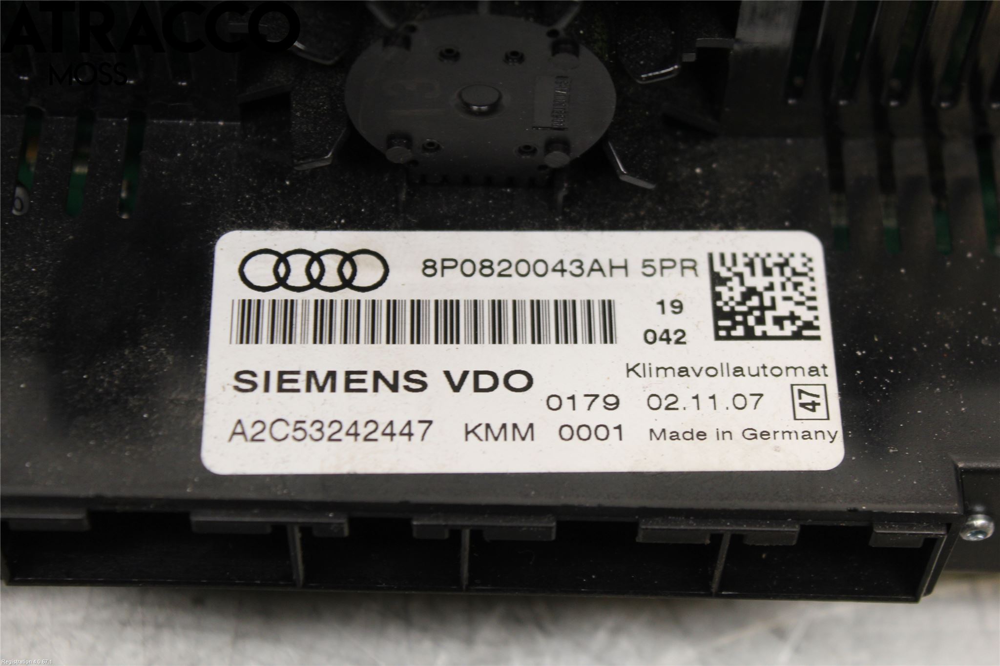 Audi A3/S3 05-13 Ac Styrenhet Ac Manöveren