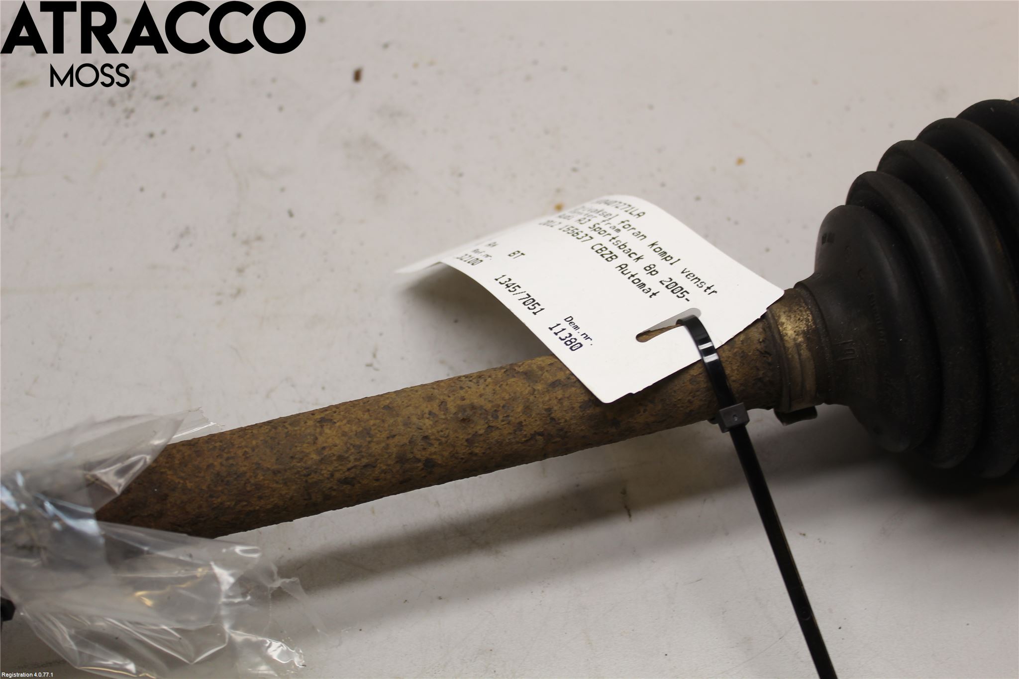 Audi A3/S3 05-13 Drivaxel Fram Vänster