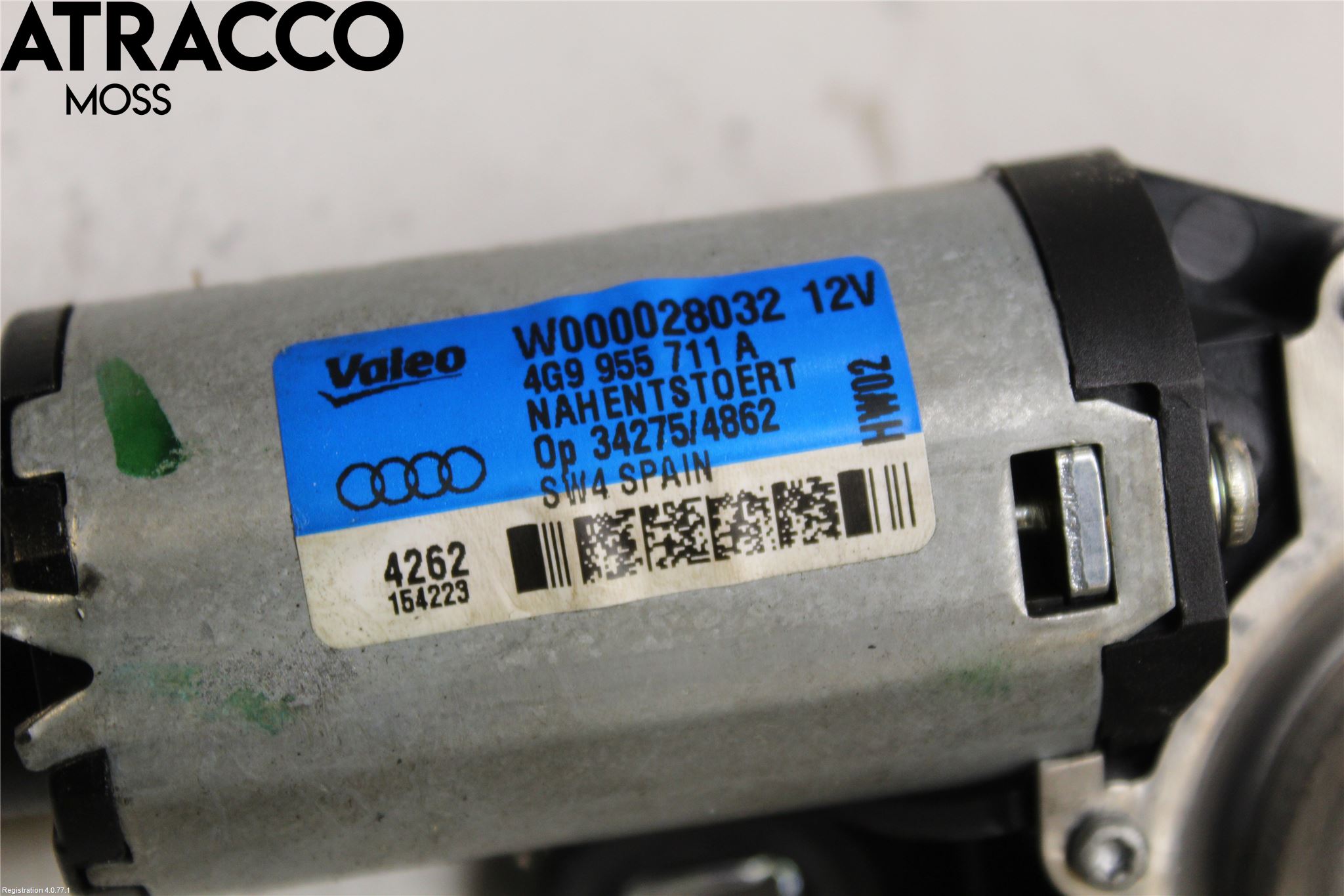 Audi A1/S1 11-18 Torkarmotor Baklucka