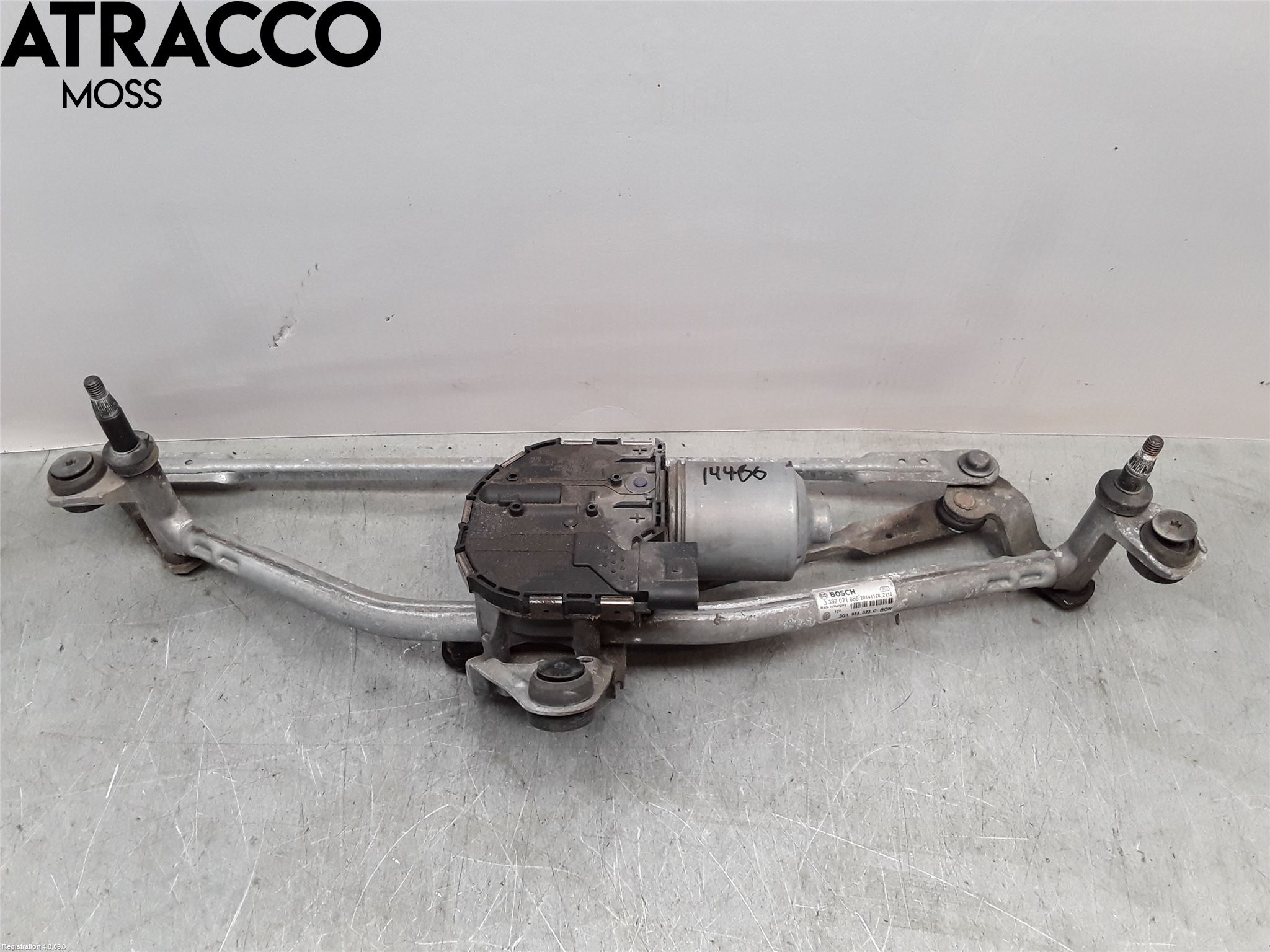 Volkswagen VW PASSAT 15-19 Torkarmotor Vindruta