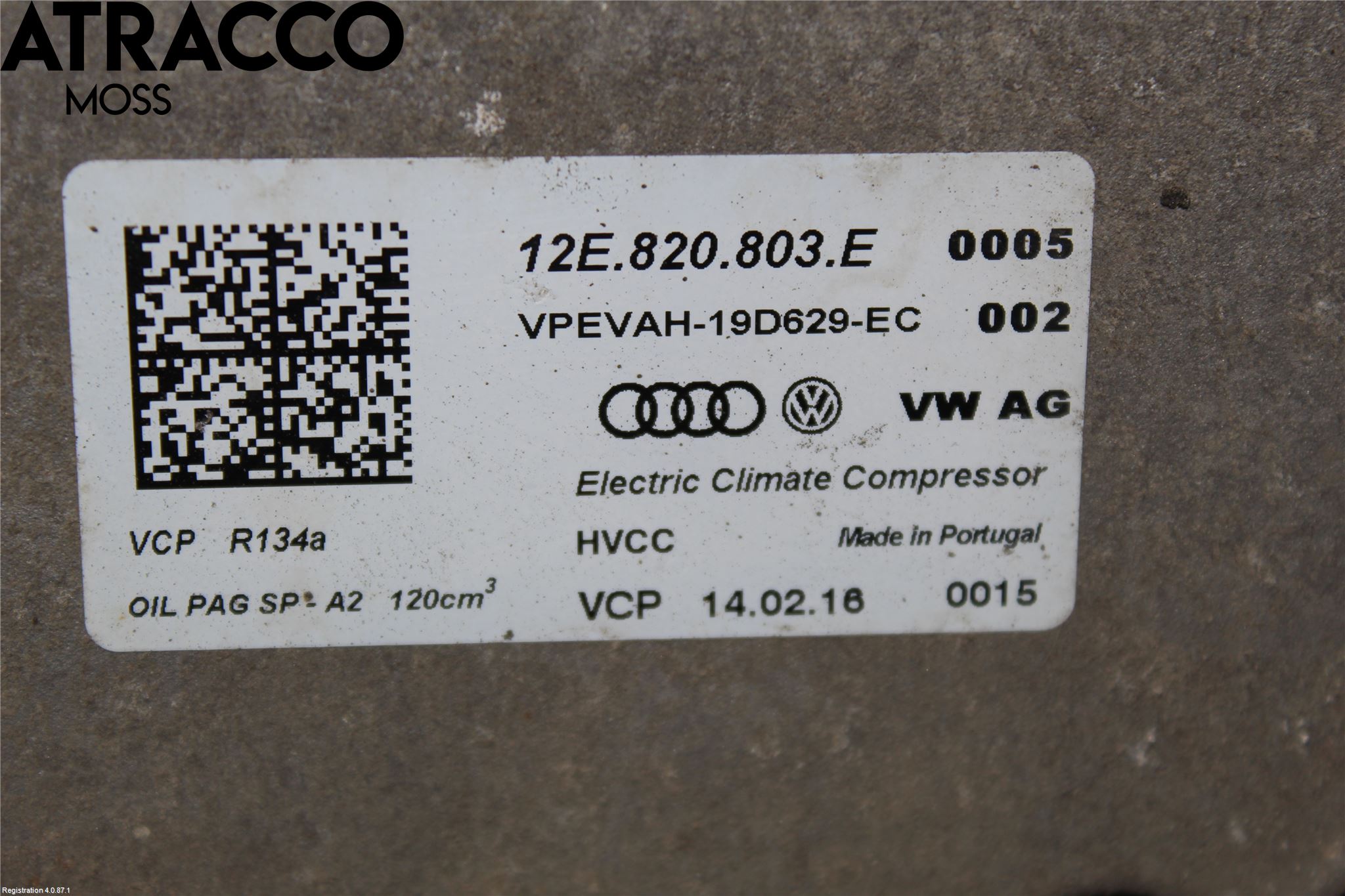 Volkswagen VW GOLF / E-GOLF VII 13-20 Ac Kompressor