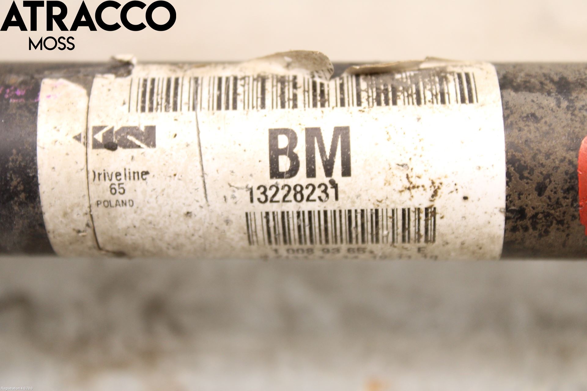 Opel INSIGNIA 09-16 Drivaxel Bak Vänster