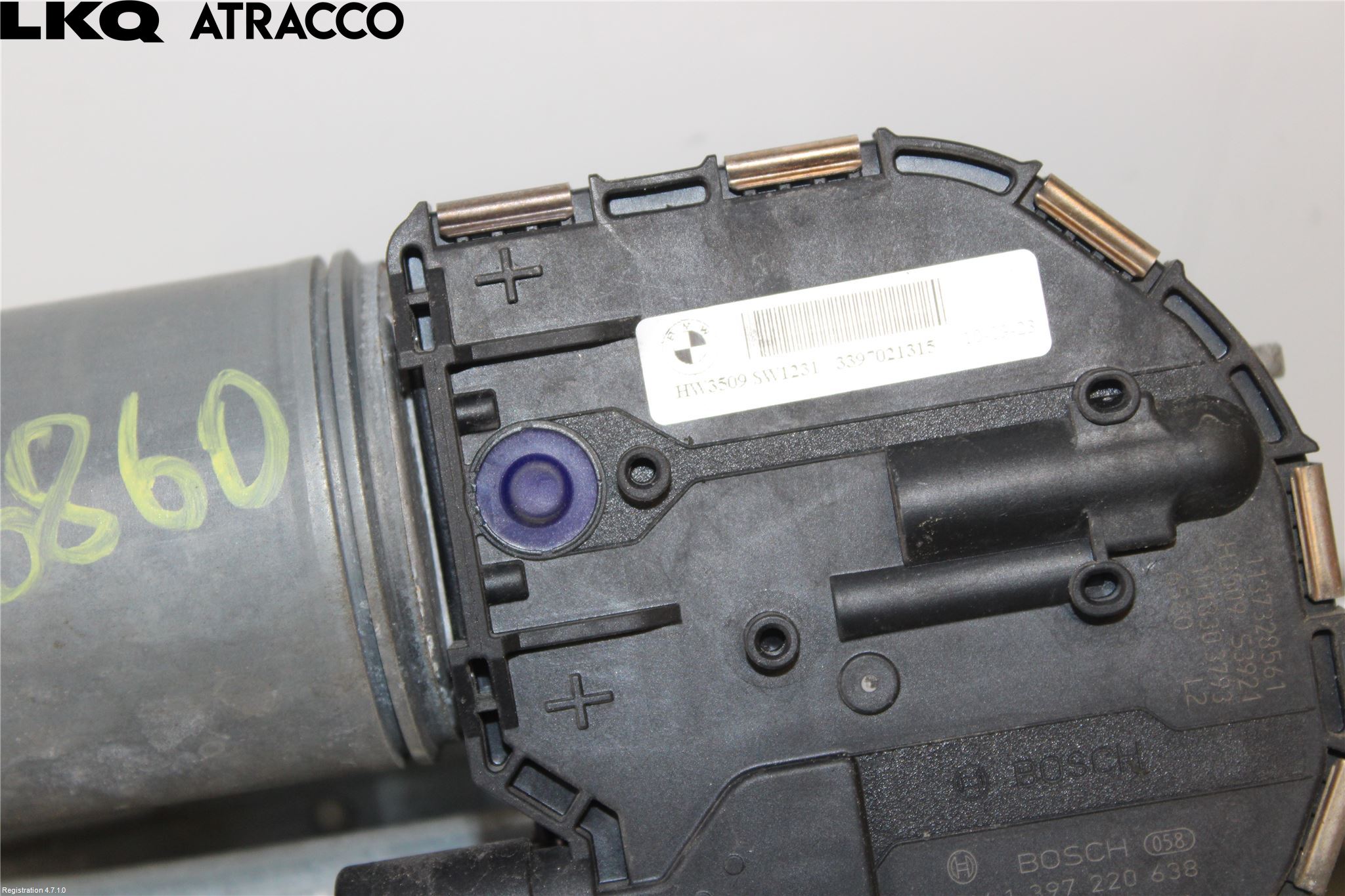 BMW X3 F25 10-17 Torkarmotor Vindruta