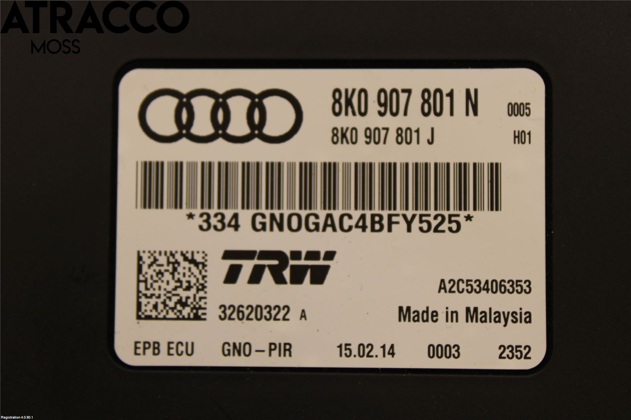 Audi A4 12-15 Styrenhet Parkbroms Epb
