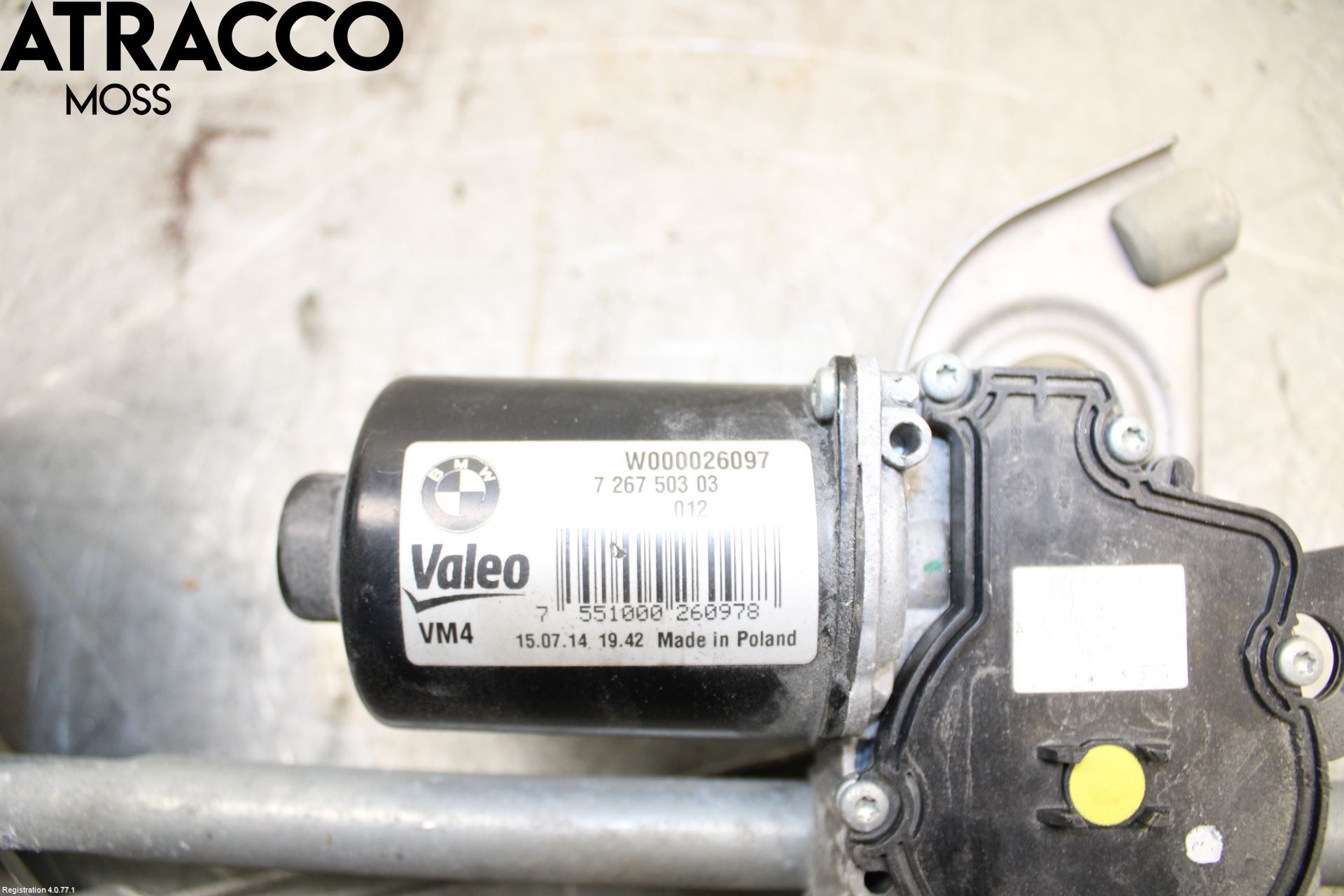 BMW 1 F20/F21 11-19 Torkarmotor Vindruta