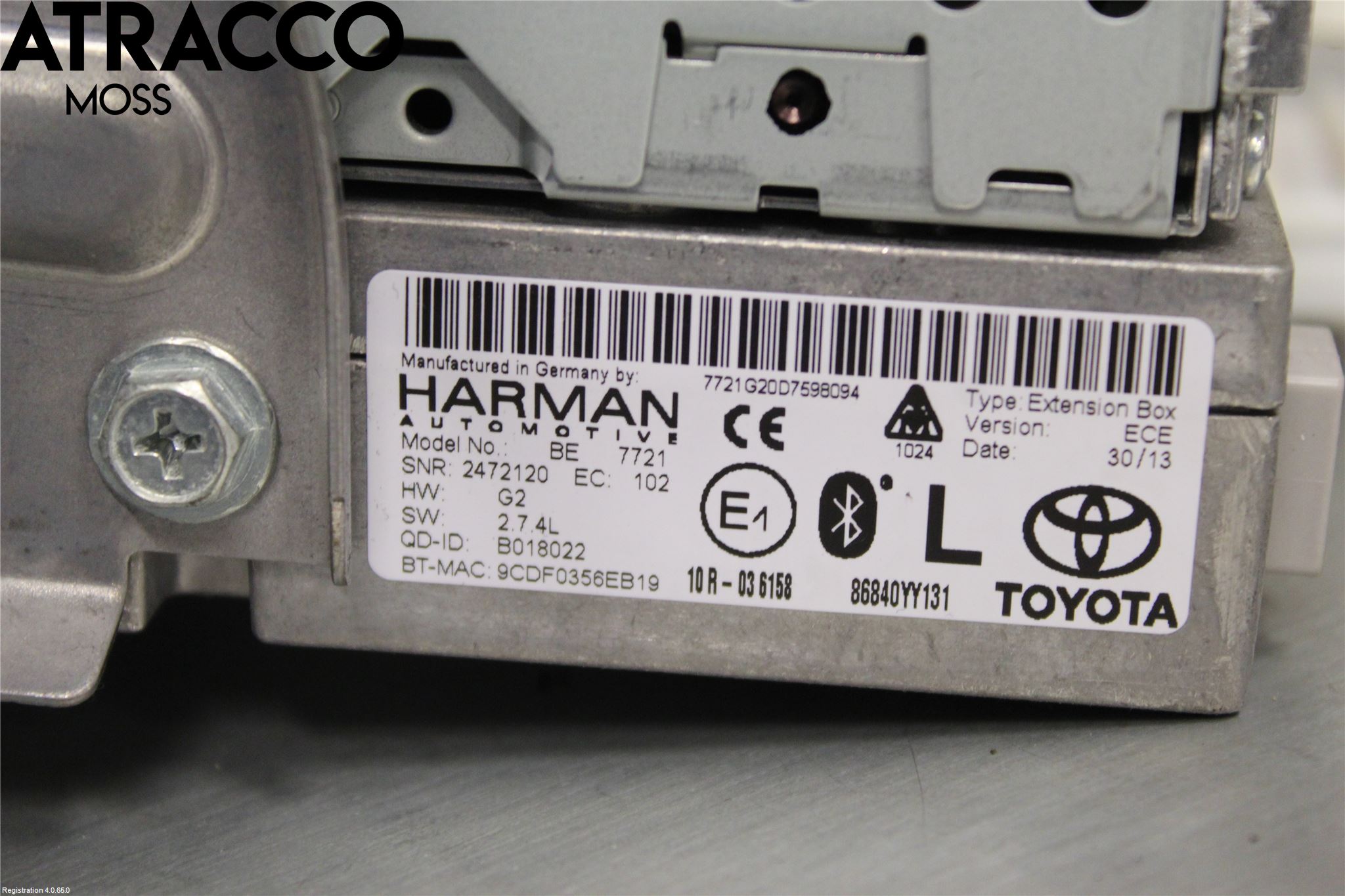 Toyota YARIS XP130 12-14 Gps Navigator
