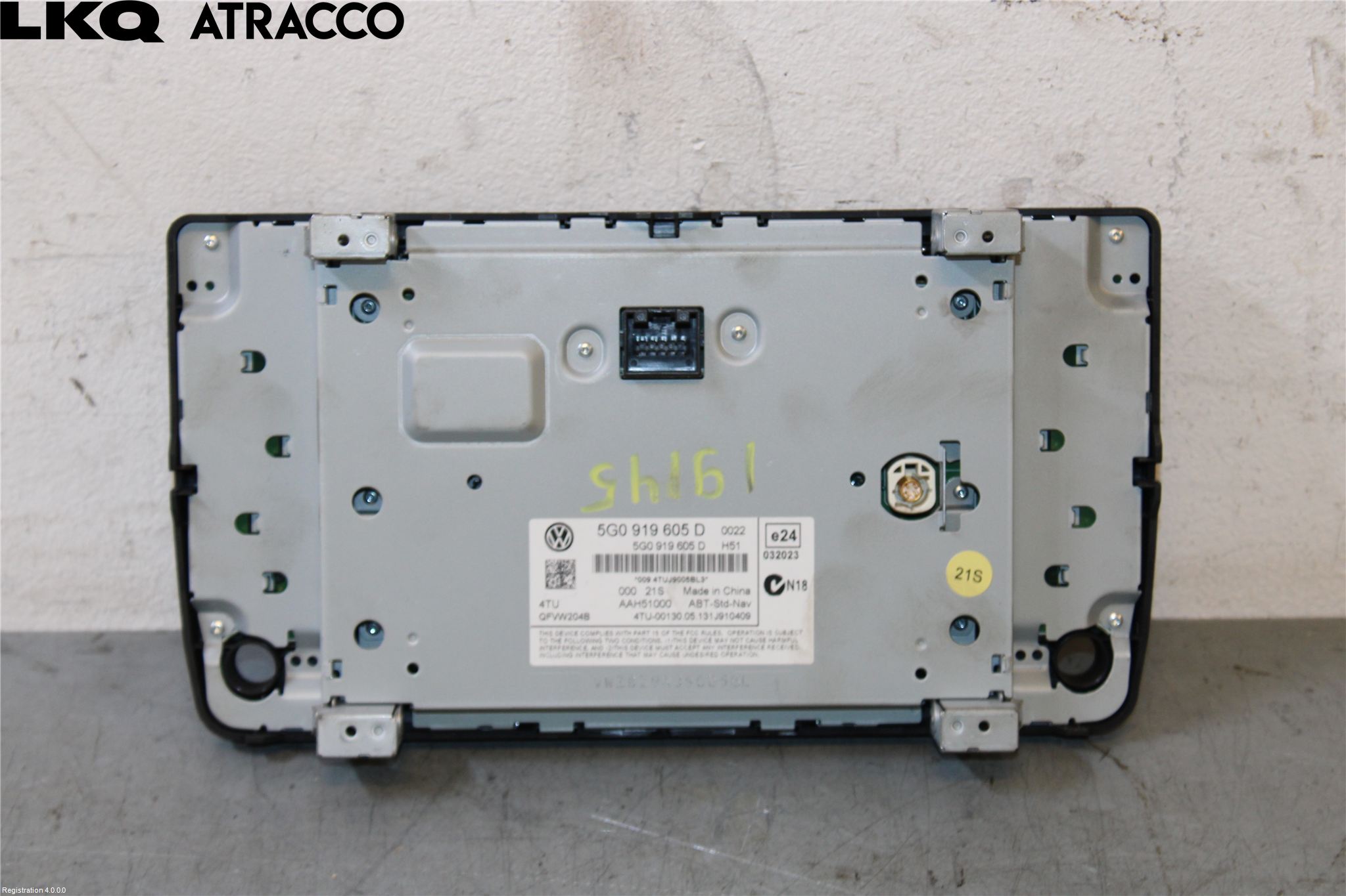 Volkswagen VW GOLF / E-GOLF VII 13-20 Multifunktionsdisplay