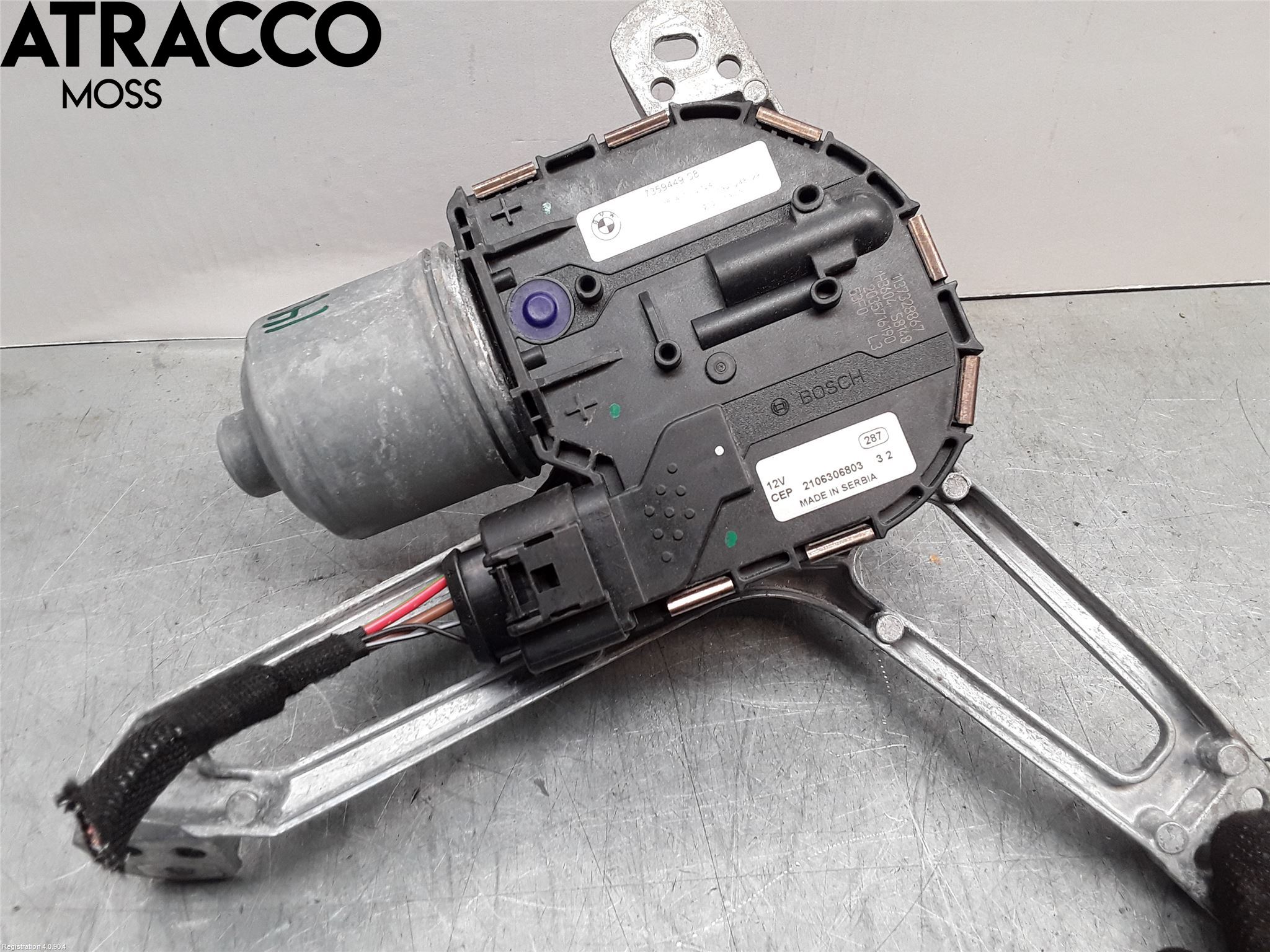 BMW i3 I01 13-22 Torkarmotor Vindruta