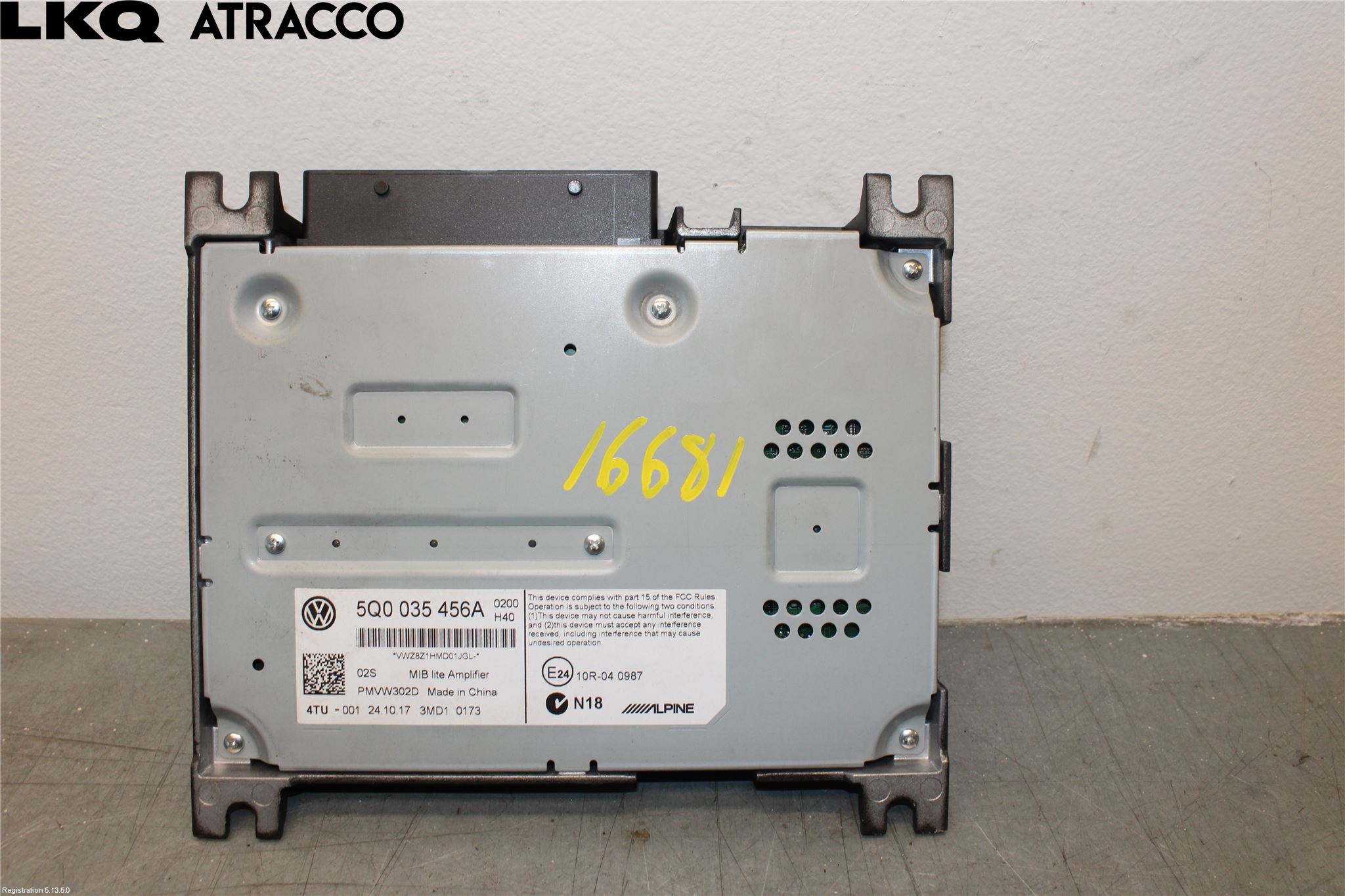Volkswagen VW GOLF / E-GOLF VII 13-20 Radio-Stereo Förstärkare