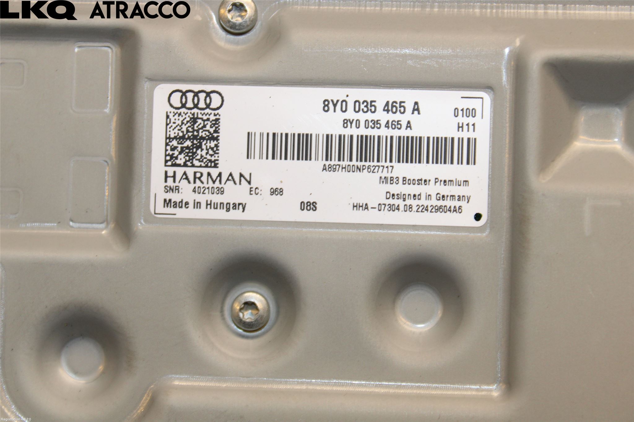Audi Q4 E-TRON FZ 22- Radio-Stereo Förstärkare