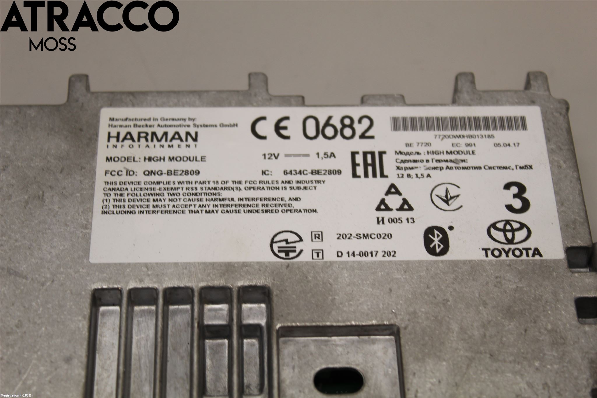 Toyota PRIUS (ZVW50) 16-21 Radio-Stereo Förstärkare