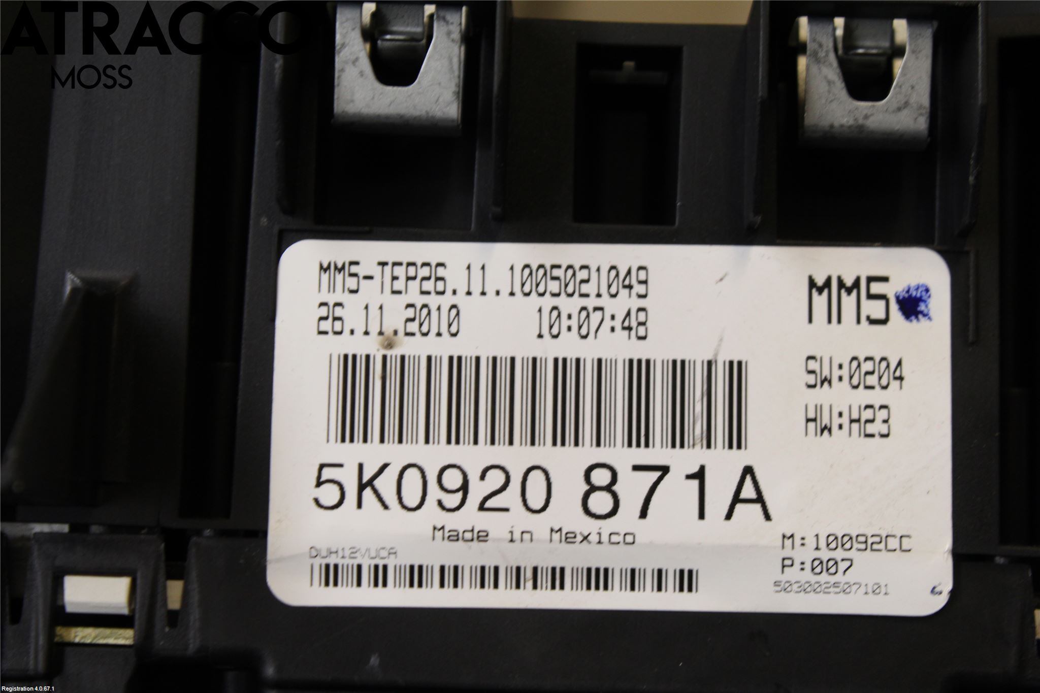 Volkswagen VW GOLF VI 09-13 Instrument Komb
