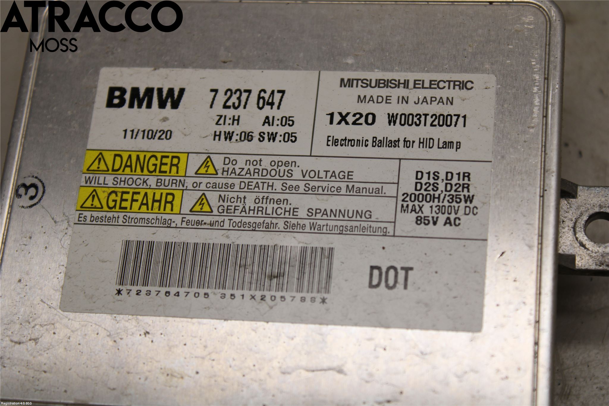 BMW 1 F20/F21 11-19 Styrenhet Strålkastare