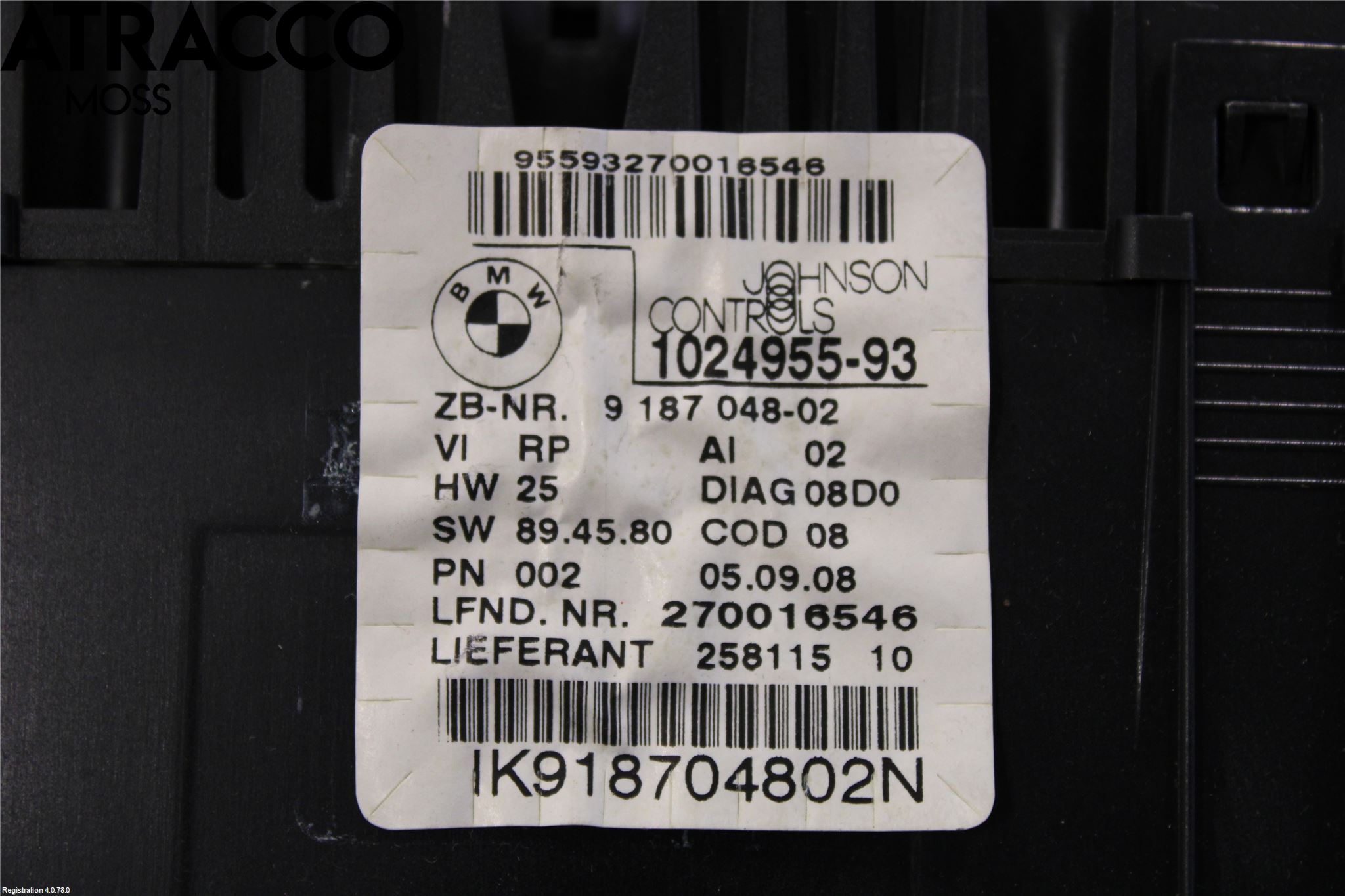BMW 1 E87/81 5D/3D 03-11 Instrument Komb