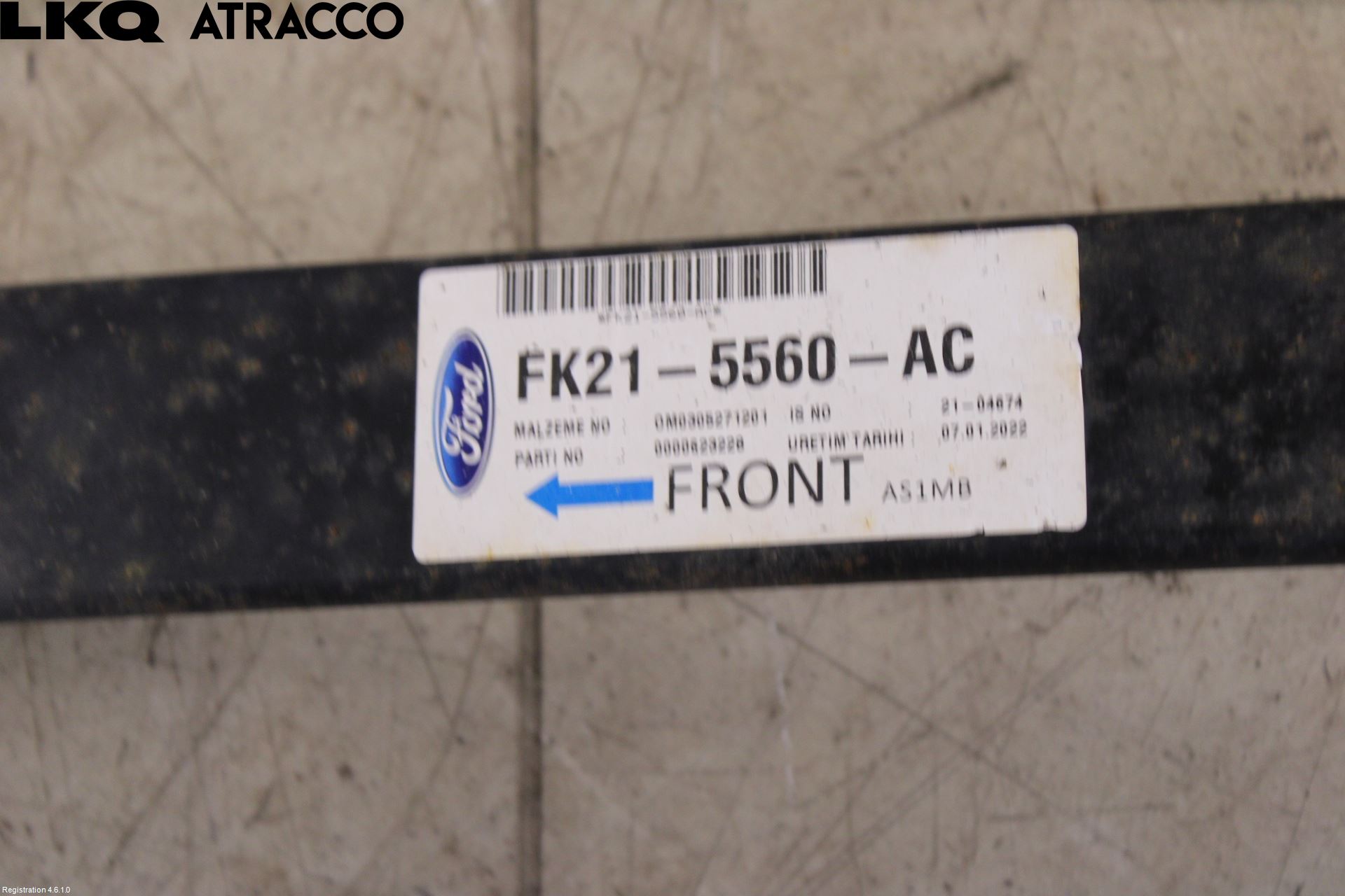 Ford TRANSIT/TOURNEO CUSTOM 13-24 Fjäder Bak Blad