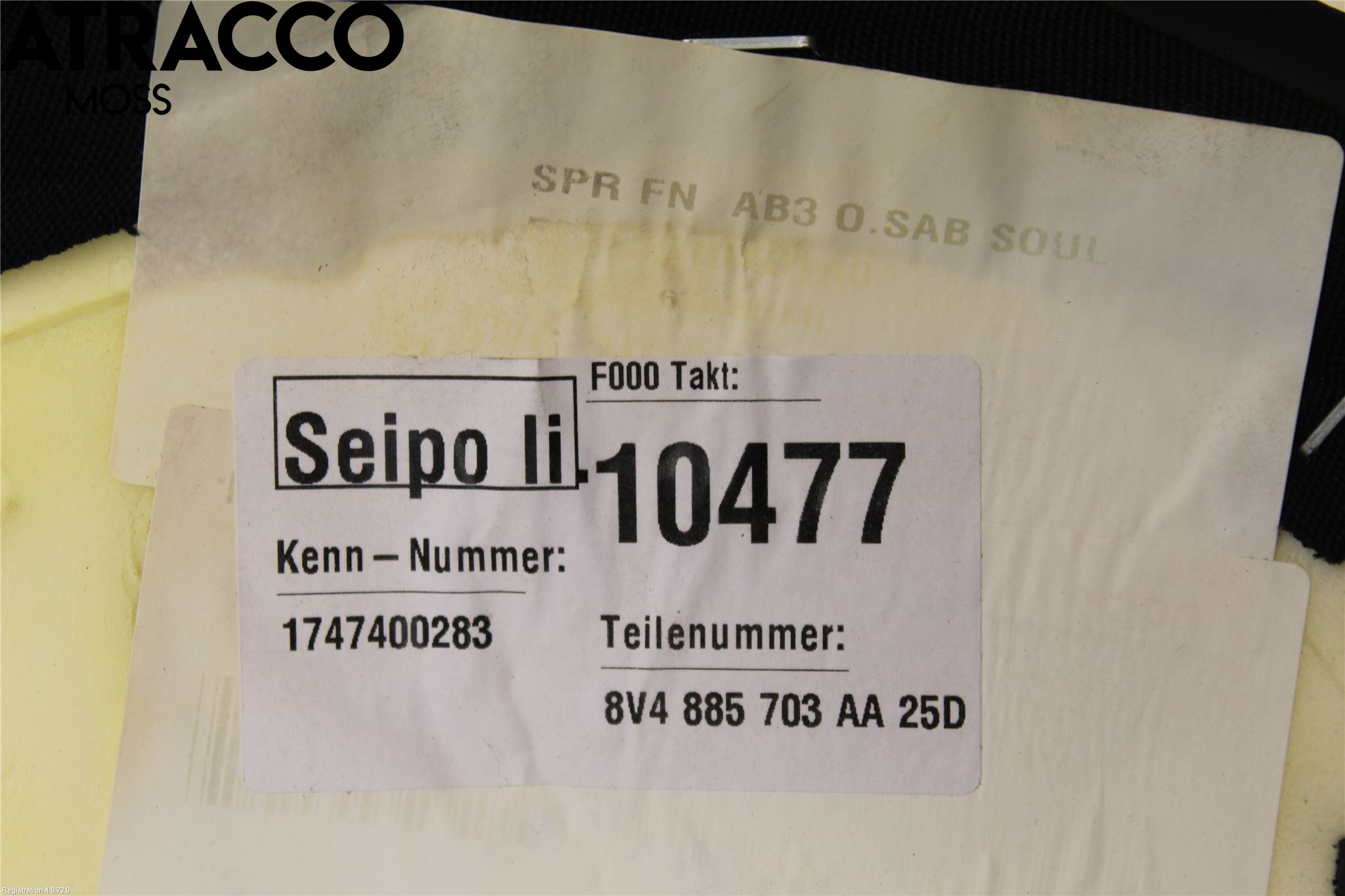 Audi A3/S3 8V 13-20 Inredning Sidoklädsel
