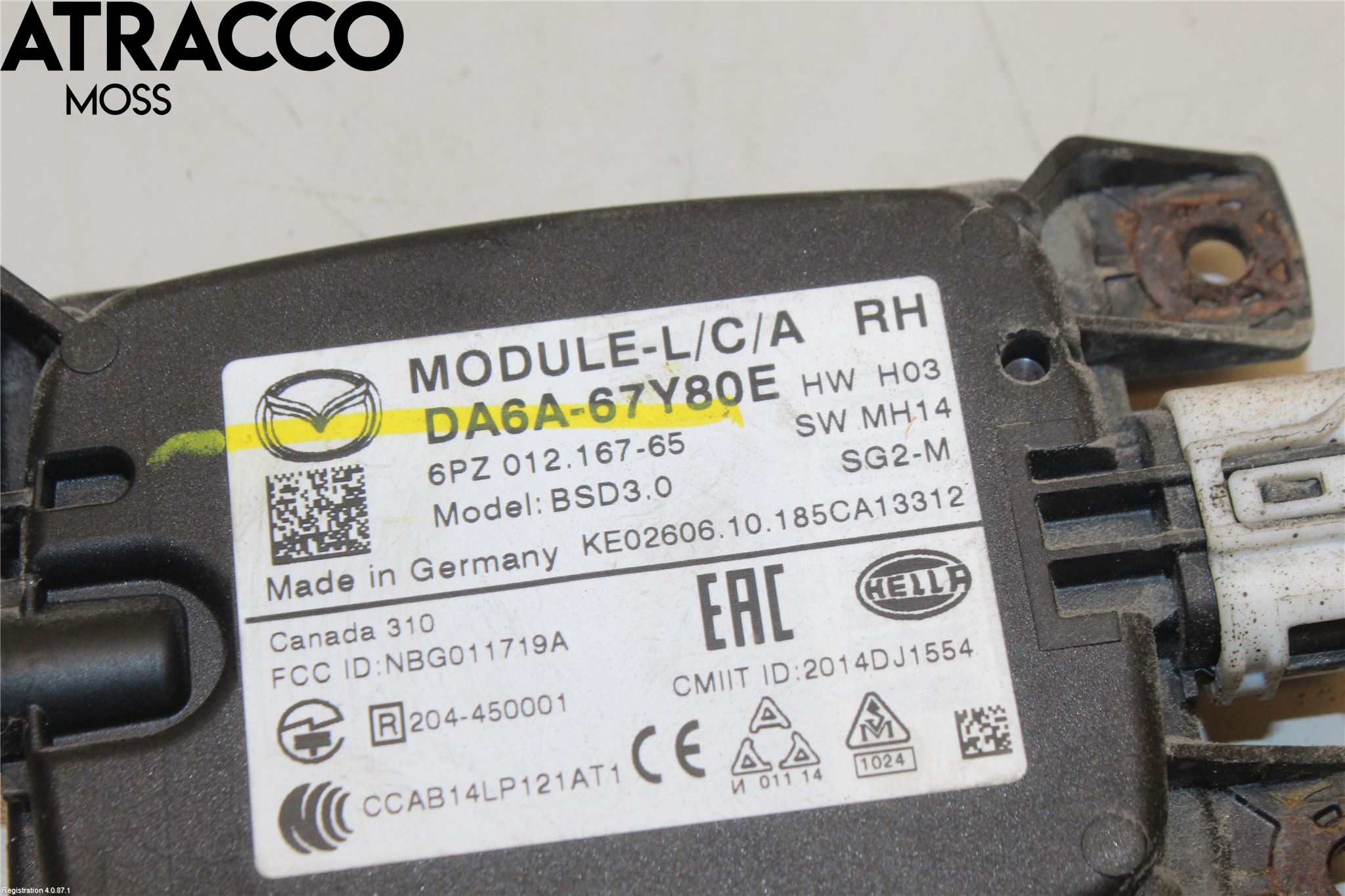 Mazda 2 (DJ) 15-22 Sensor Aktivt Kollisionsskydd