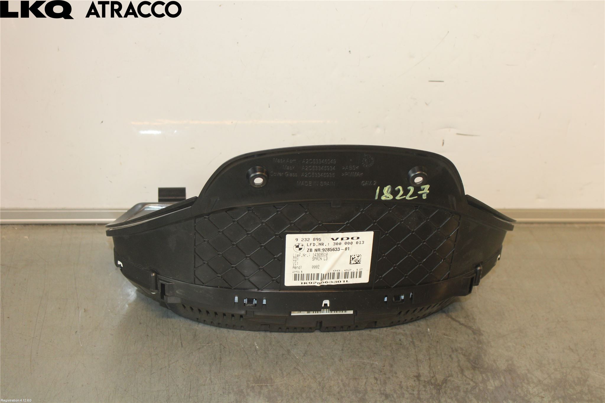 BMW 3 F30/F31/F80 12-19 Instrument Komb