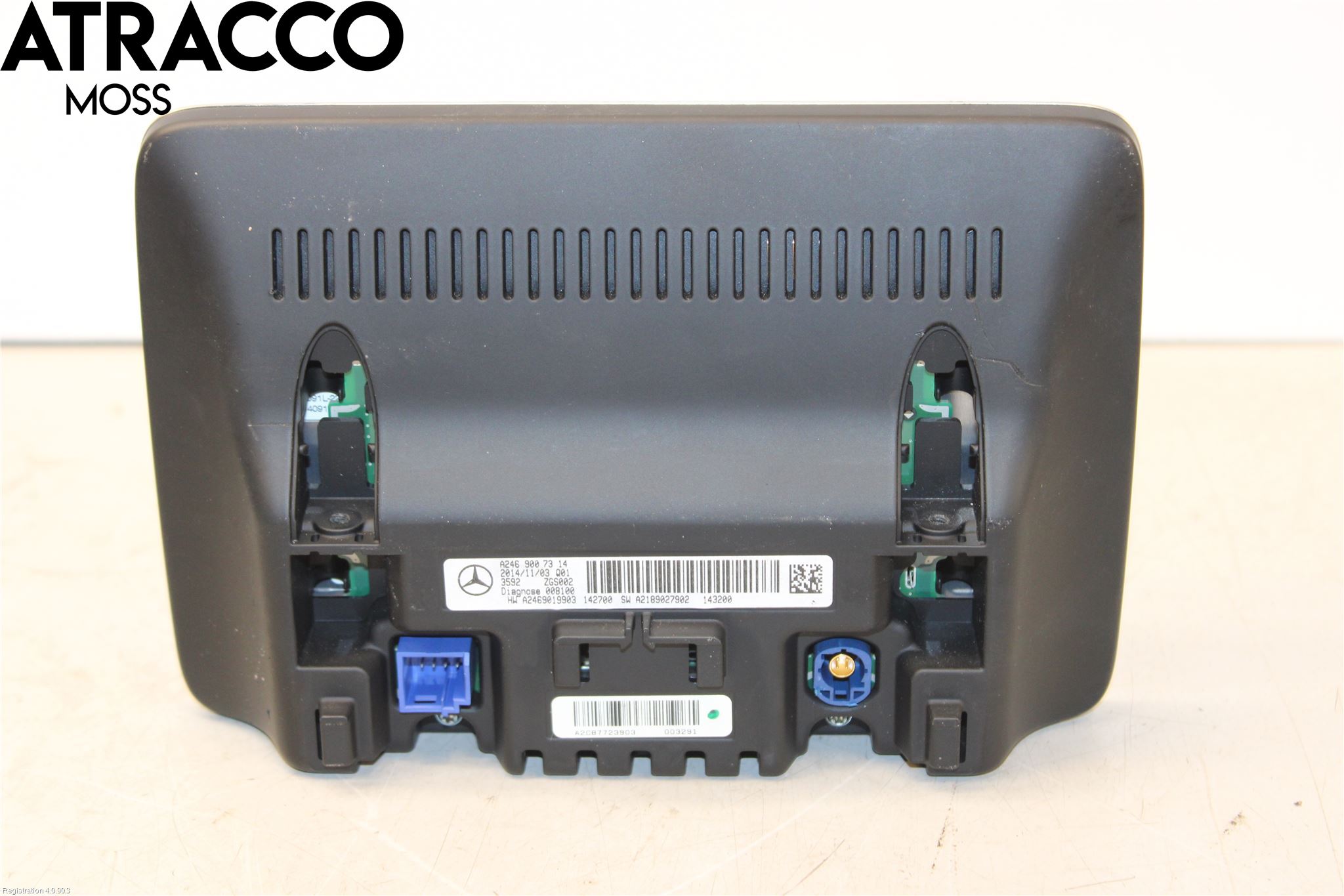 Mercedes-Benz MB B-KLASS (W246/W242) 12-19 Kontrolldisplay