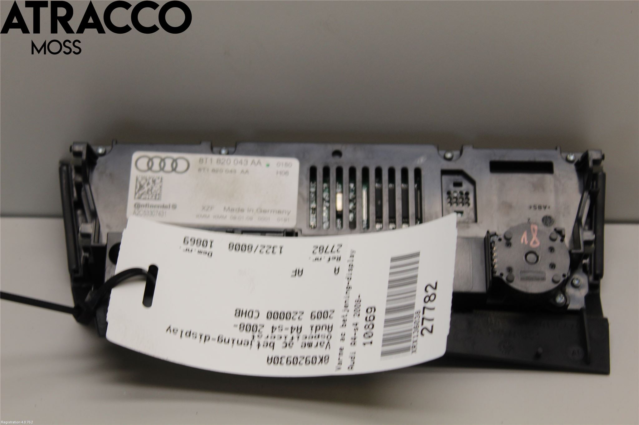 Audi A4/S4 08-11 Ac Styrenhet Ac Manöveren