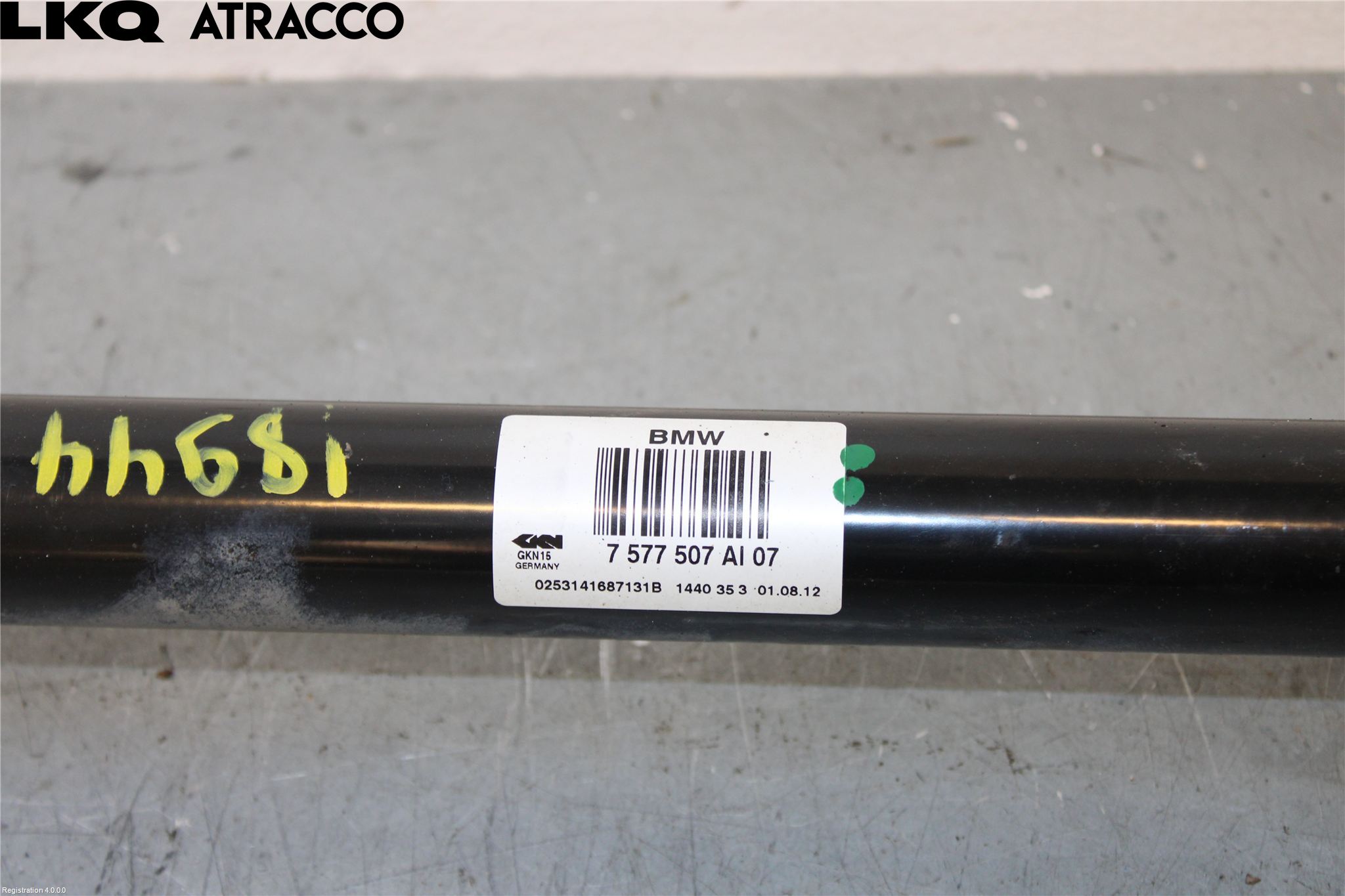 BMW 6 F12/F13 10-18 Drivaxel Bak Vänster