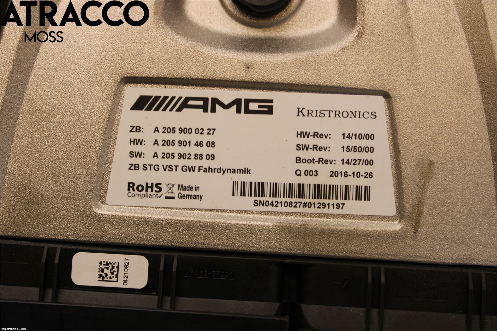 Mercedes-Benz MB C-KLASS (W205) 14-21 Nivå-Luftfjädring Bälg