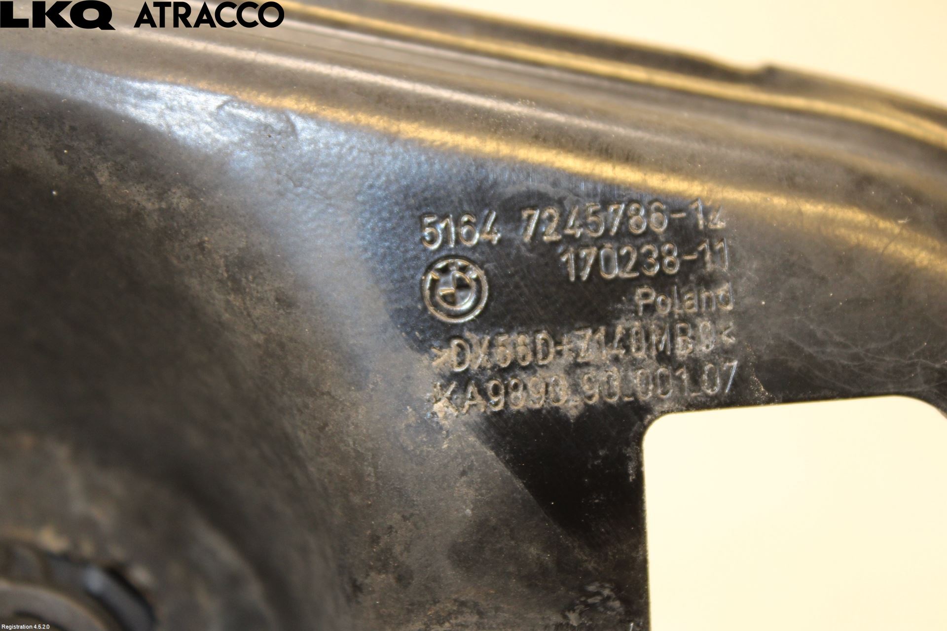 BMW 1 F20/F21 11-19 Front Huvlåsplåt-Balk