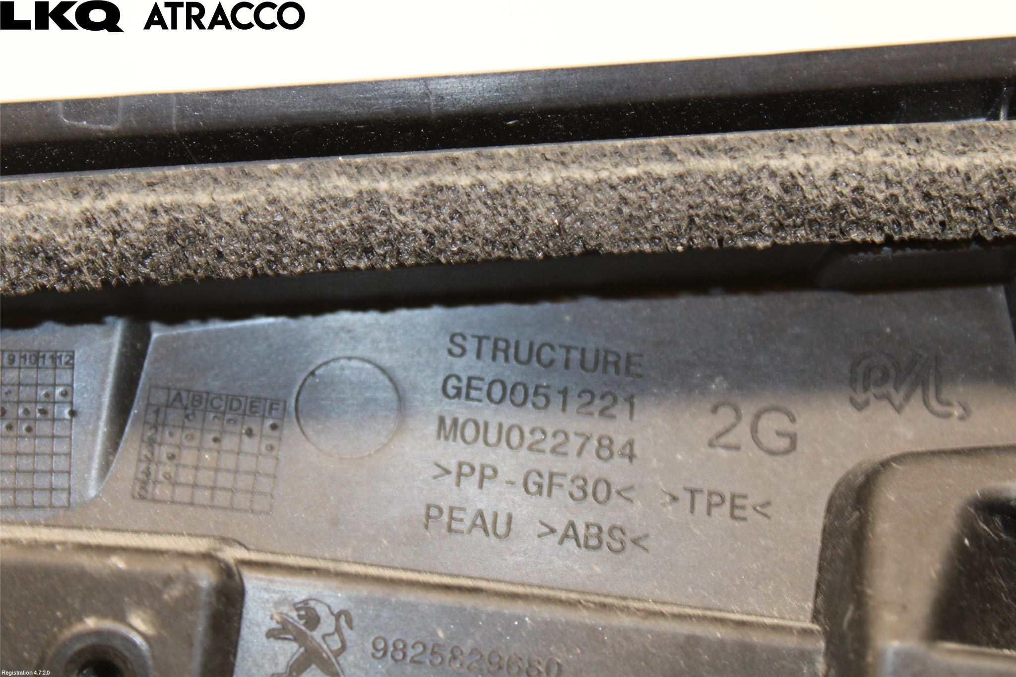 Peugeot 2008/E-2008 20- List Bak-Baklucka