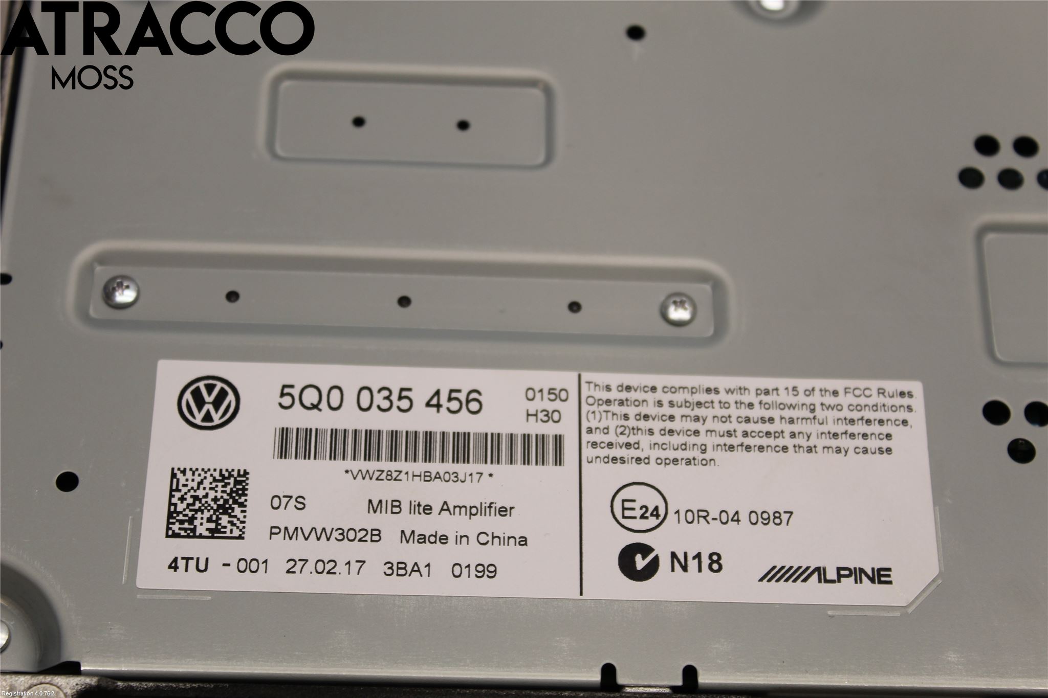Volkswagen VW GOLF / E-GOLF VII 13-20 Radio-Stereo Förstärkare
