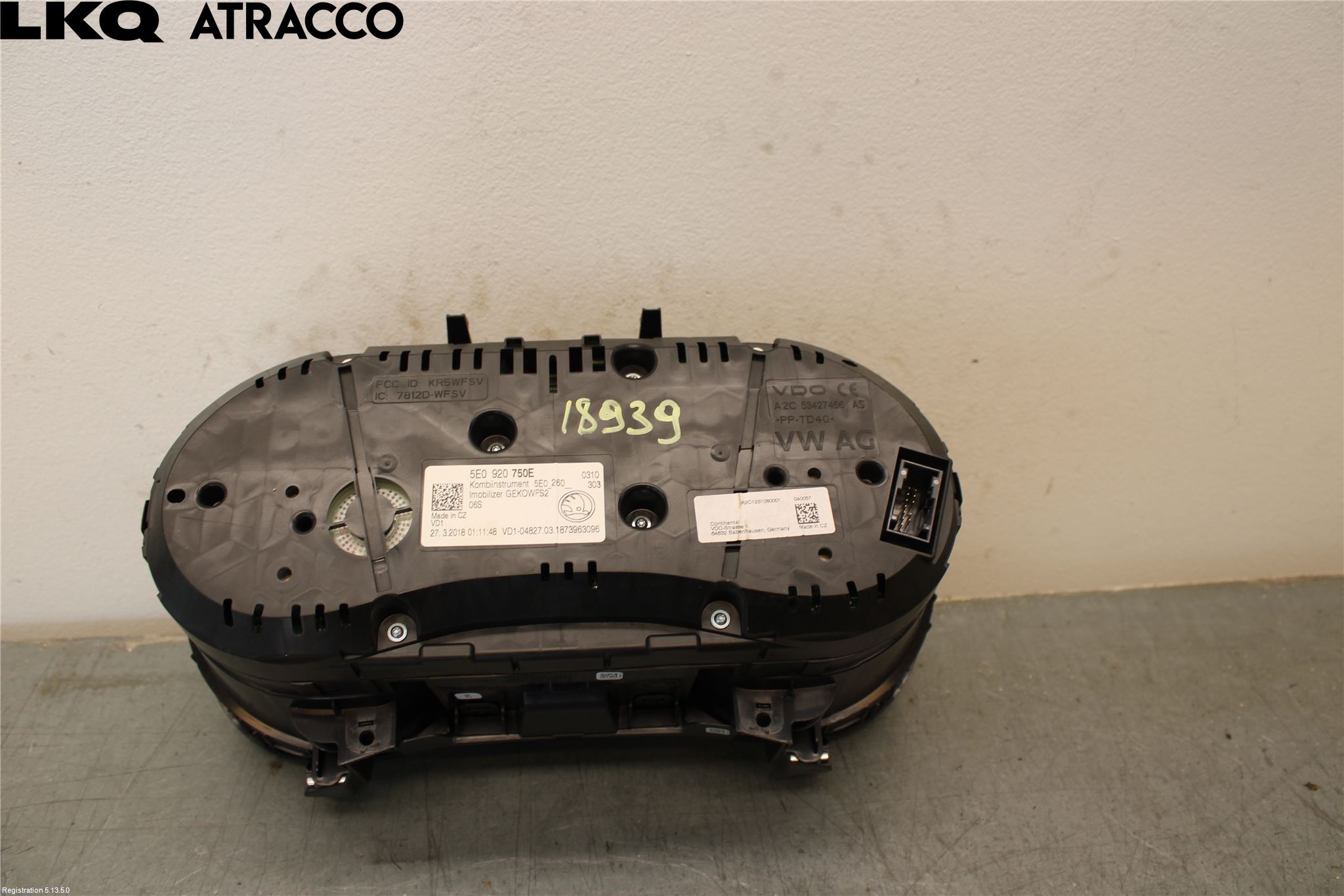 Skoda OCTAVIA (5E) 13-20 Instrument Hast