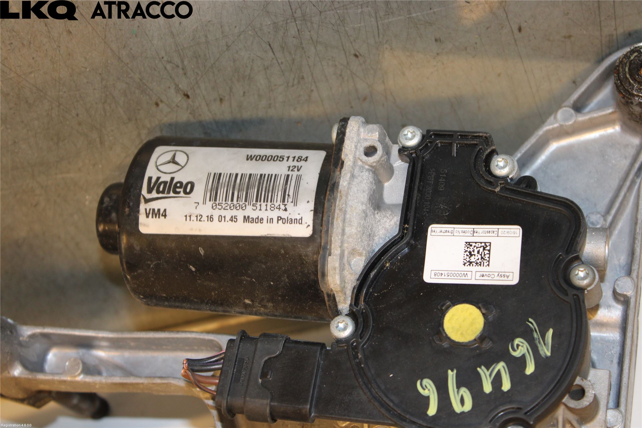 Mercedes-Benz MB VITO/V-KLASS (W640,W447,W448) 14- Torkarmotor Vindruta