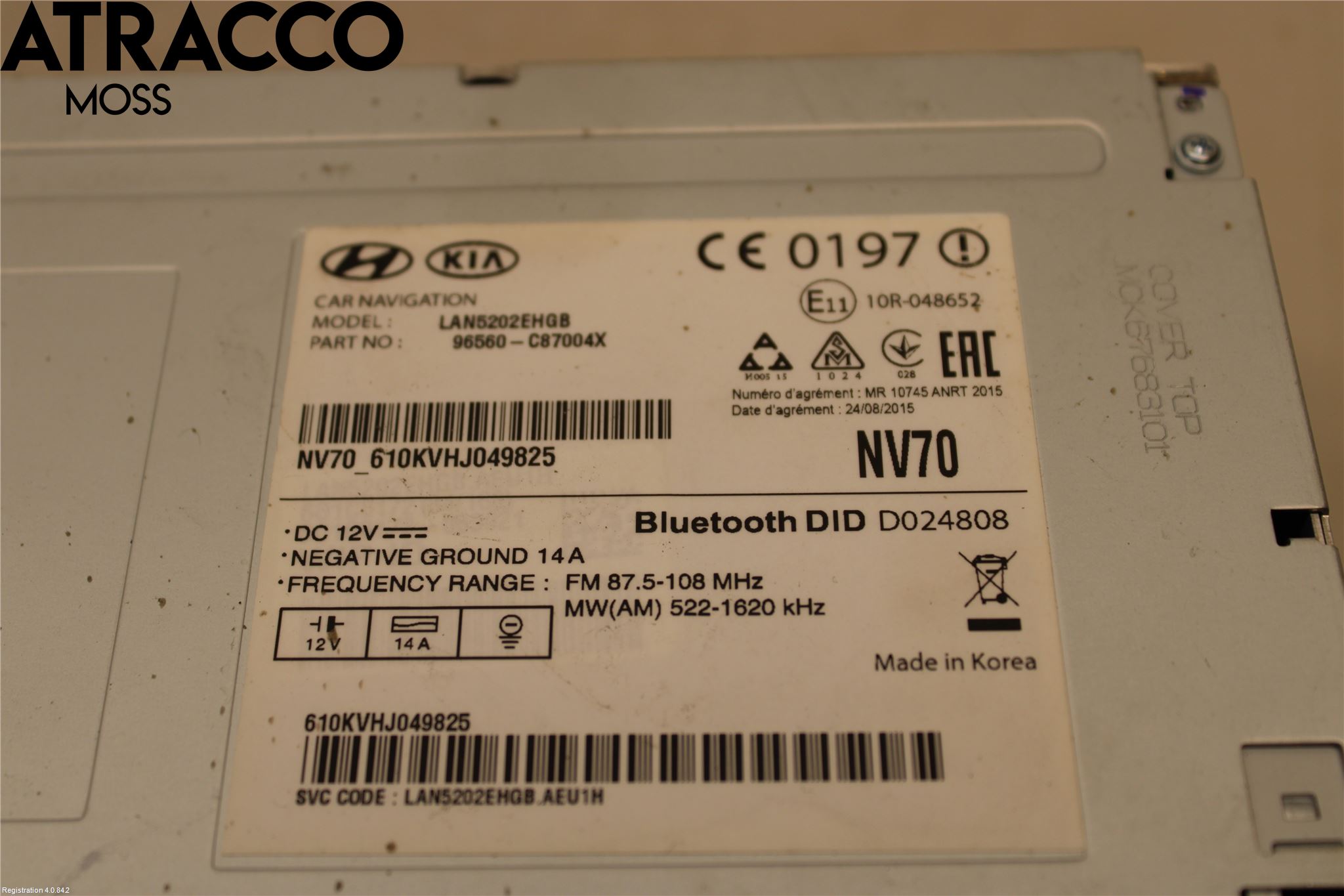 Hyundai i20 GB 15-20 Cd Radio - Multimediapanel