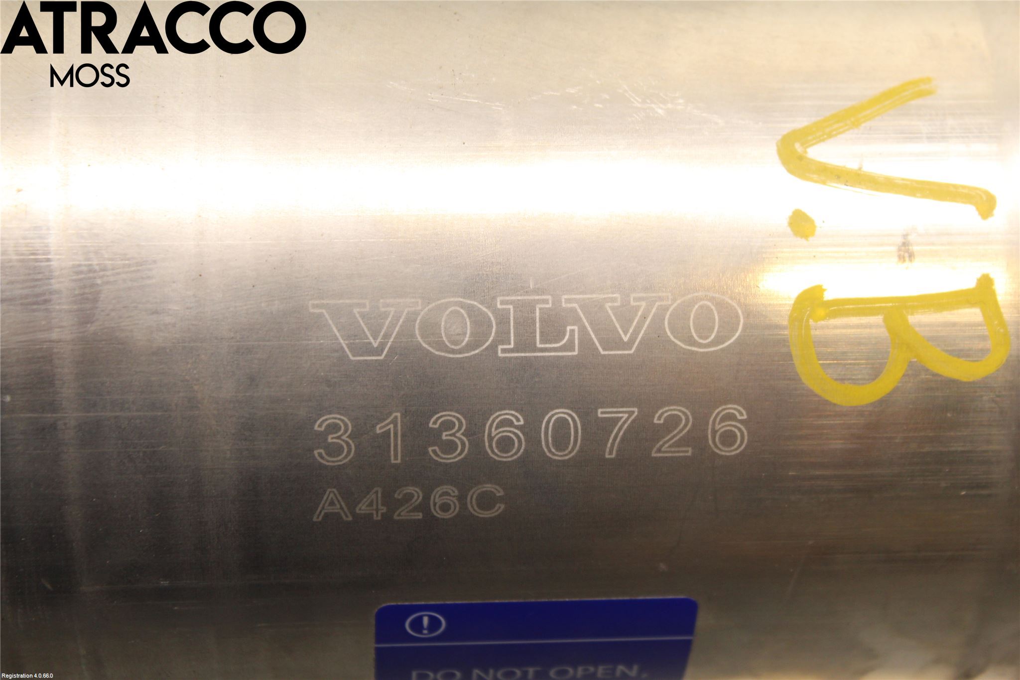 Volvo XC90/RECHARGE 16- Nivå/Luftförändring Trycktank