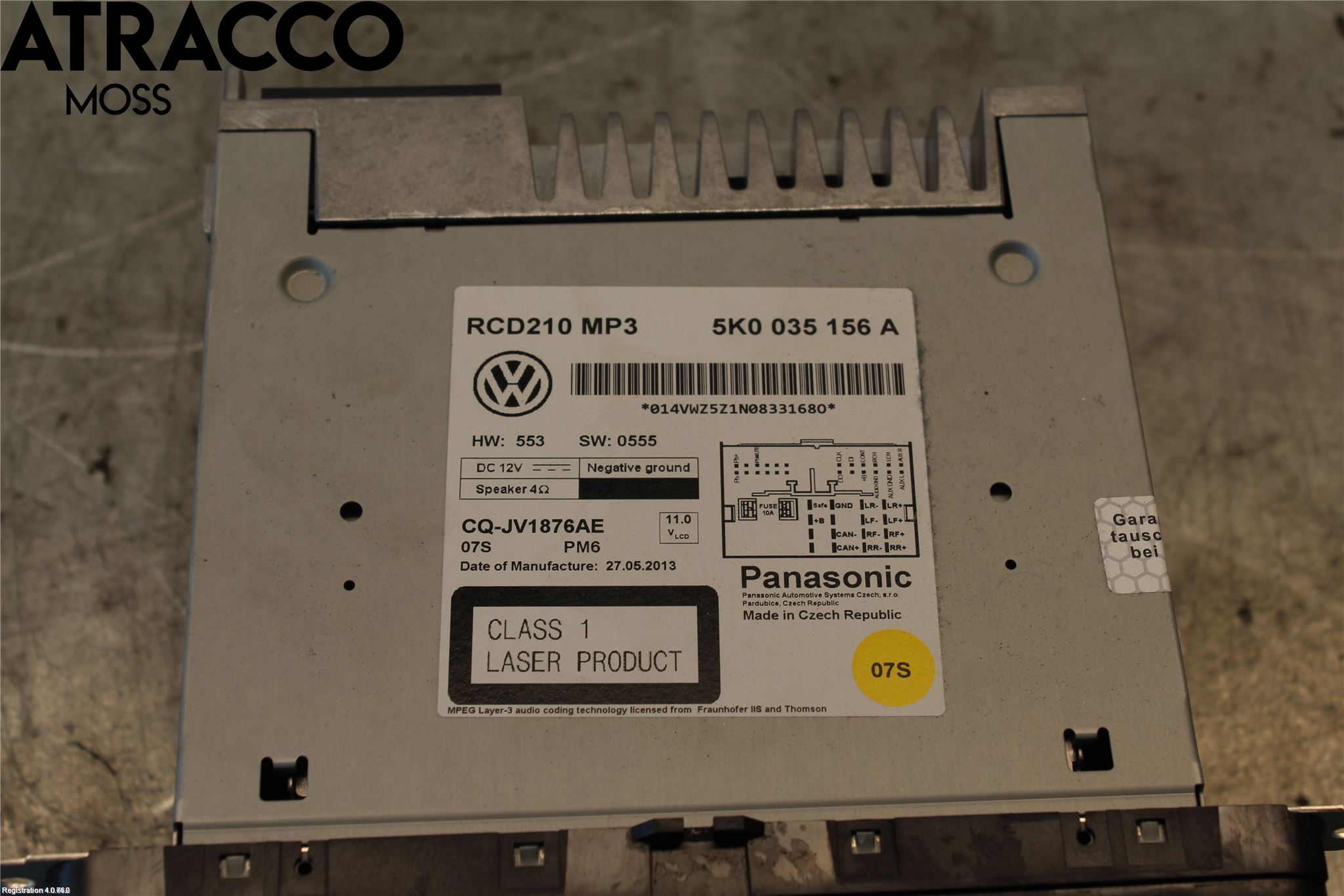 Volkswagen VW CADDY 11-15 Cd Radio - Multimediapanel
