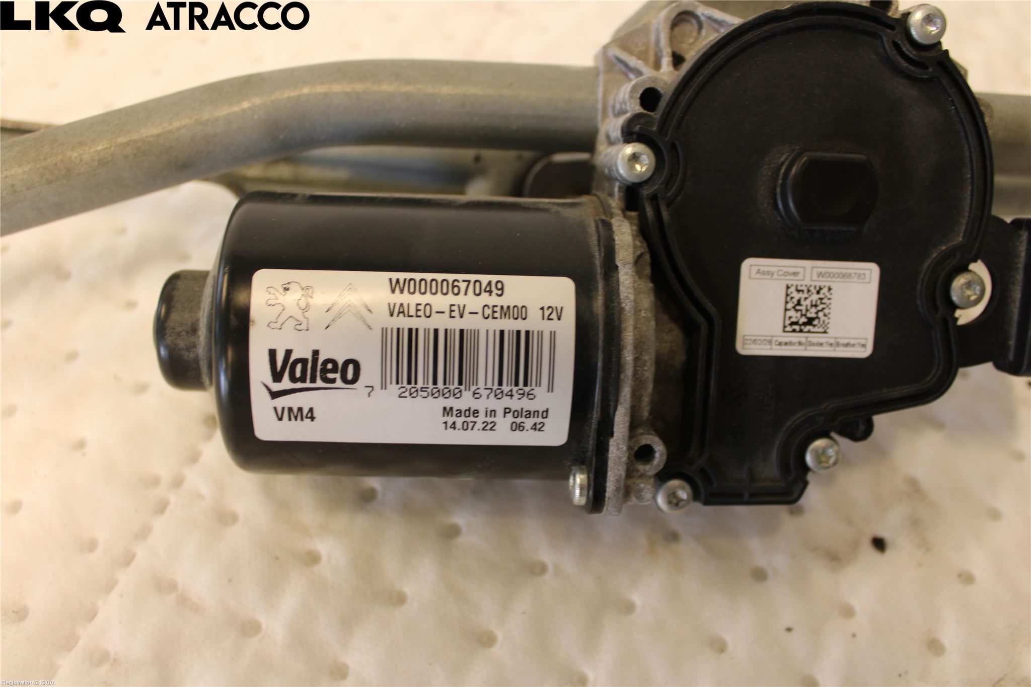 Toyota PROACE II 16- Torkarmotor Vindruta