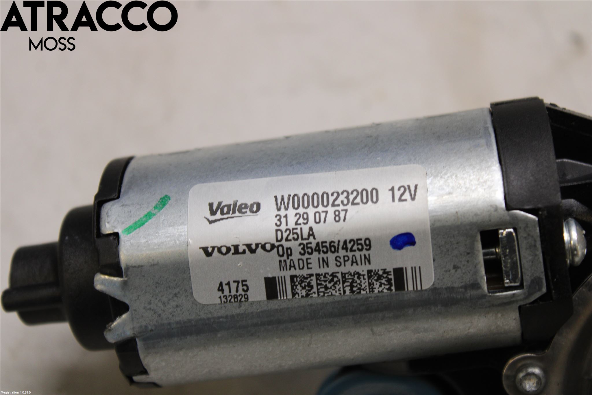 Volvo V70 08-13 Torkarmotor Baklucka