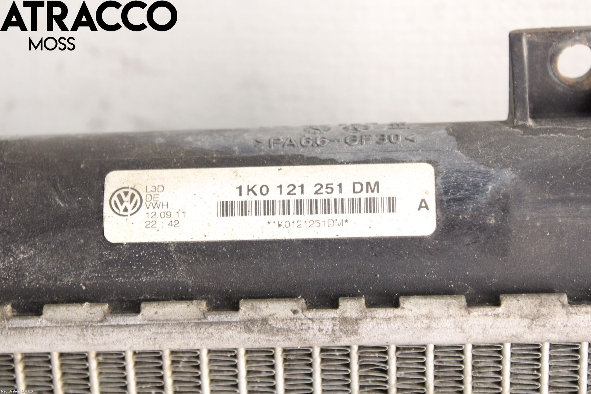 Volkswagen VW GOLF VI 09-13 Kylare Man